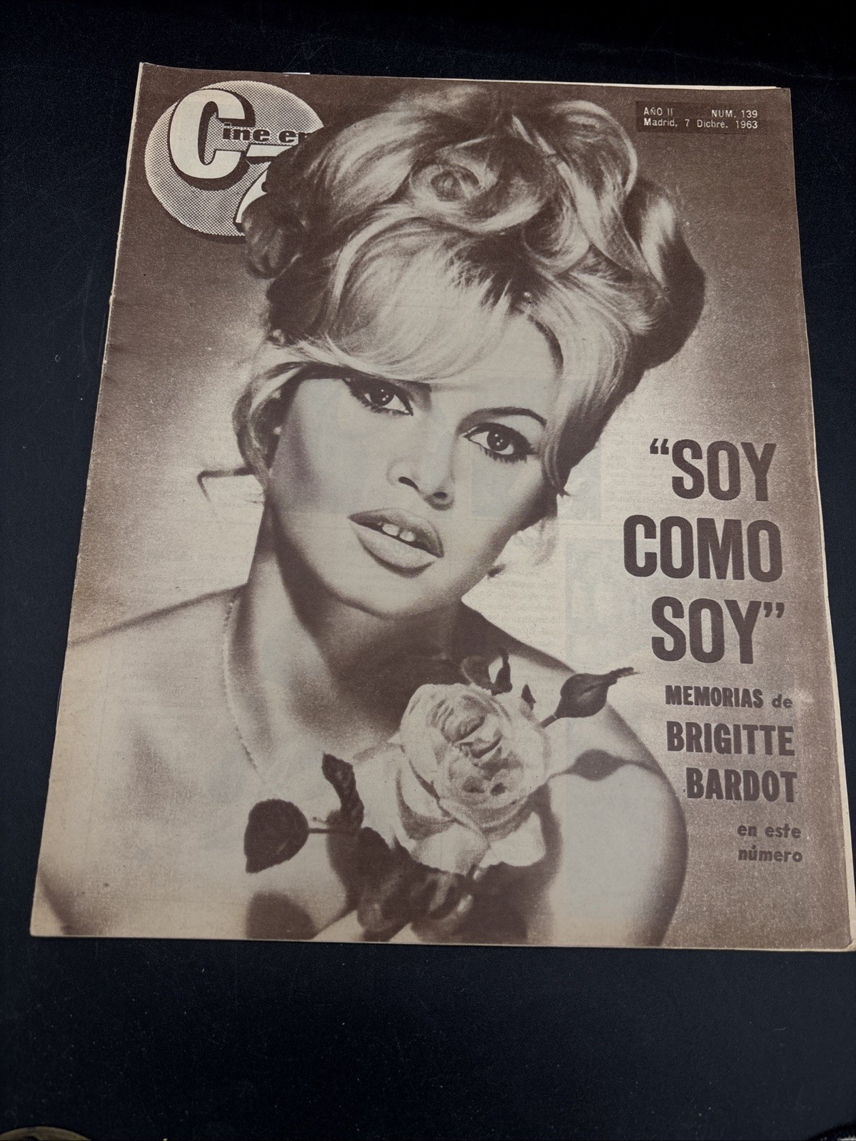 3-Bridget Bardot Cine En 7 Dias Spain Magazines ALL EXCELLENT