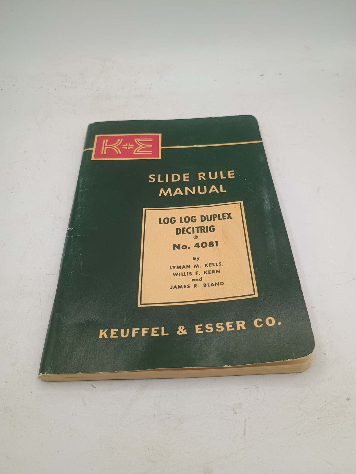 1947 K&E Slide Rule Manual No. 4081 Log Duplex Vector Keuffel & Esser Booklet