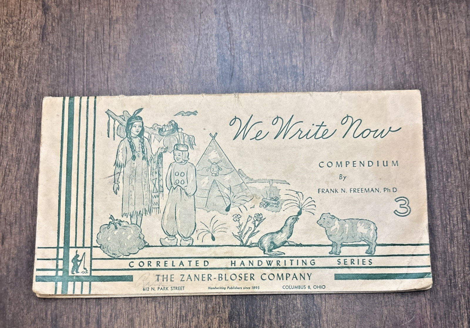 1957 We Write Now Compendium Frank Freeman Handwriting Series Book 34 Pages Vtg