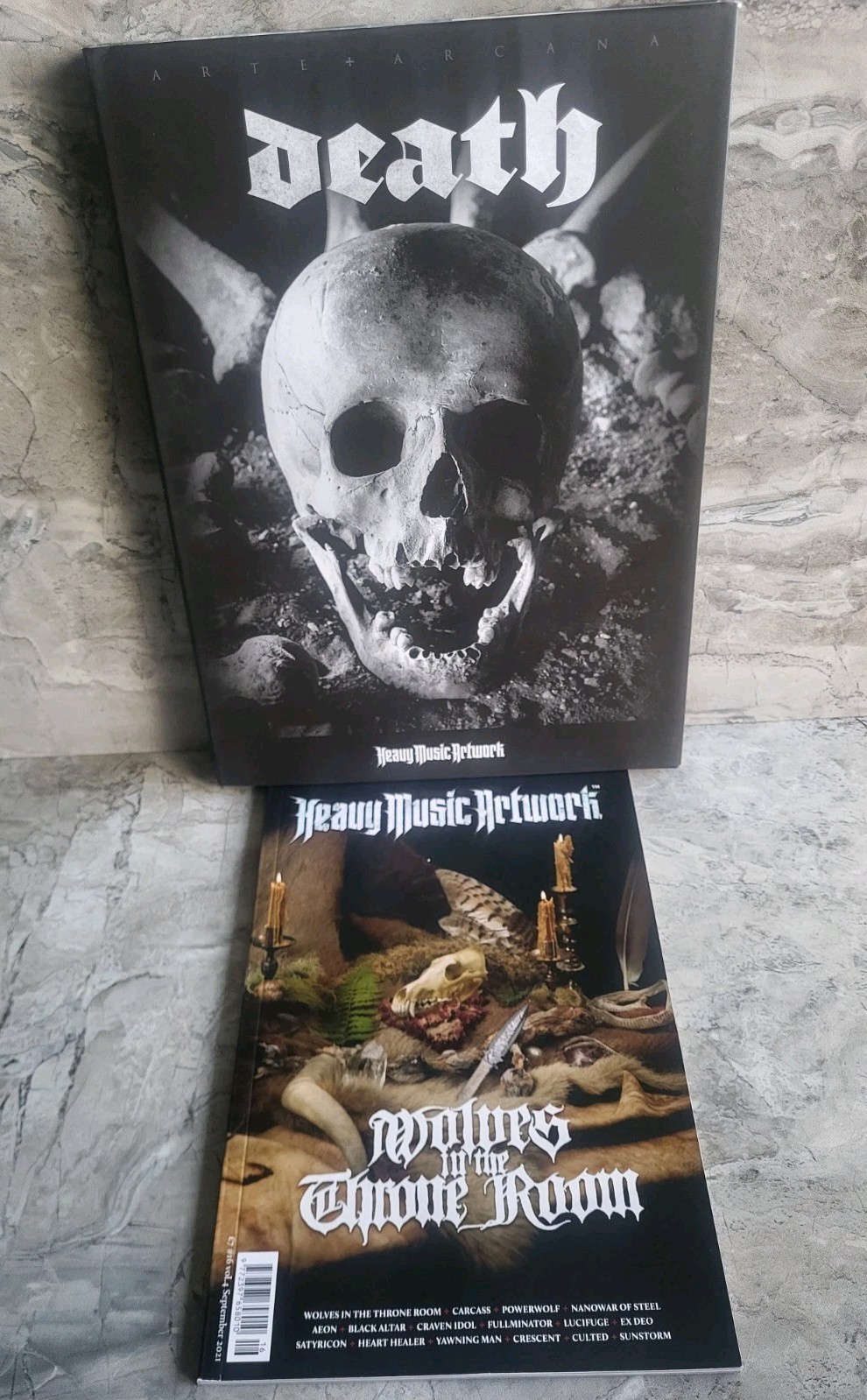 Death: Heavy Metal Music Artwork HC & PB Book Set – Oscar Wilde Goth Macabre