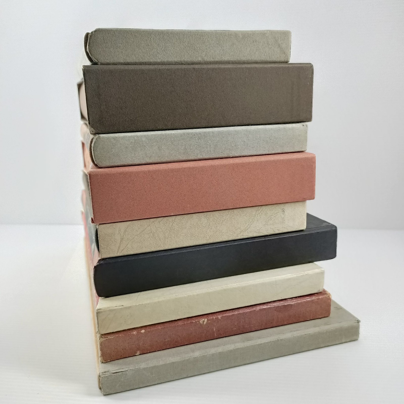8x Folio Society Assorted Classics Shelf Fill Interior Design Props 20cm Books