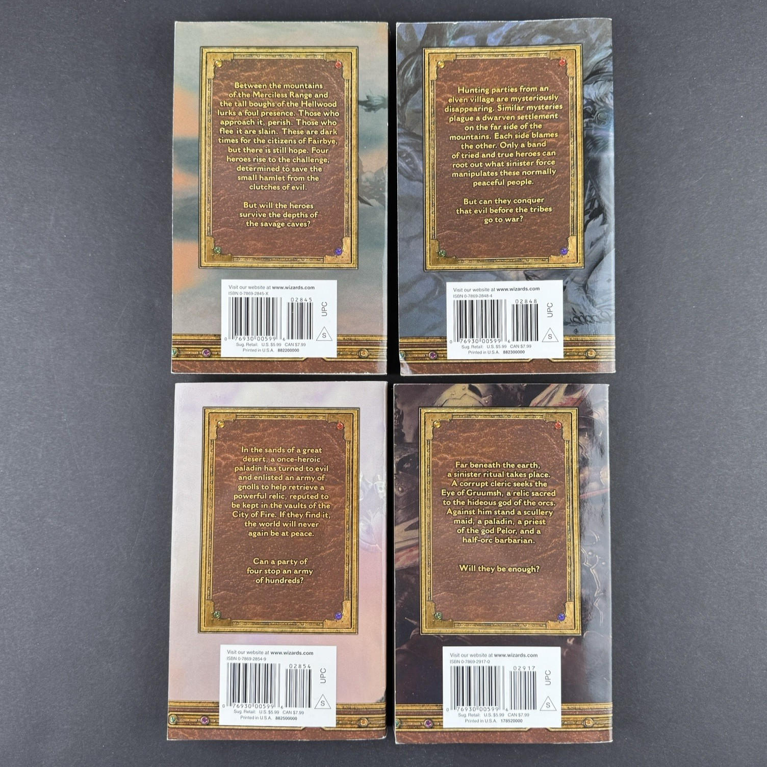 Dungeons & Dragons TH Lain 4 Iconic Series Novels Paperback Book Lot D&D