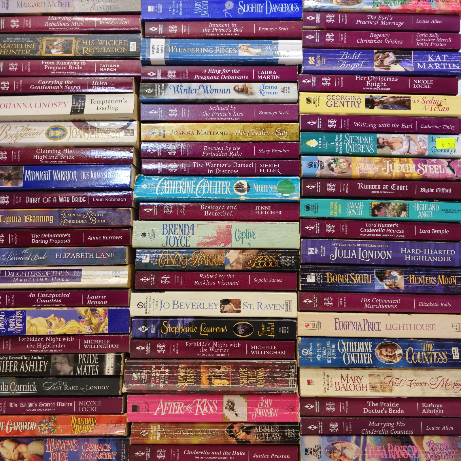 Huge mixed lot of 20 Historical Romance Mass Market Paperback PB RANDOM PULL