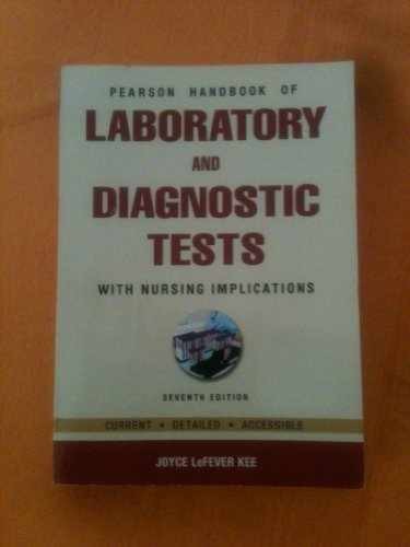 Pearson&rsquo;s Handbook of Laboratory – Paperback, by Kee Joyce LeFever – Very Good