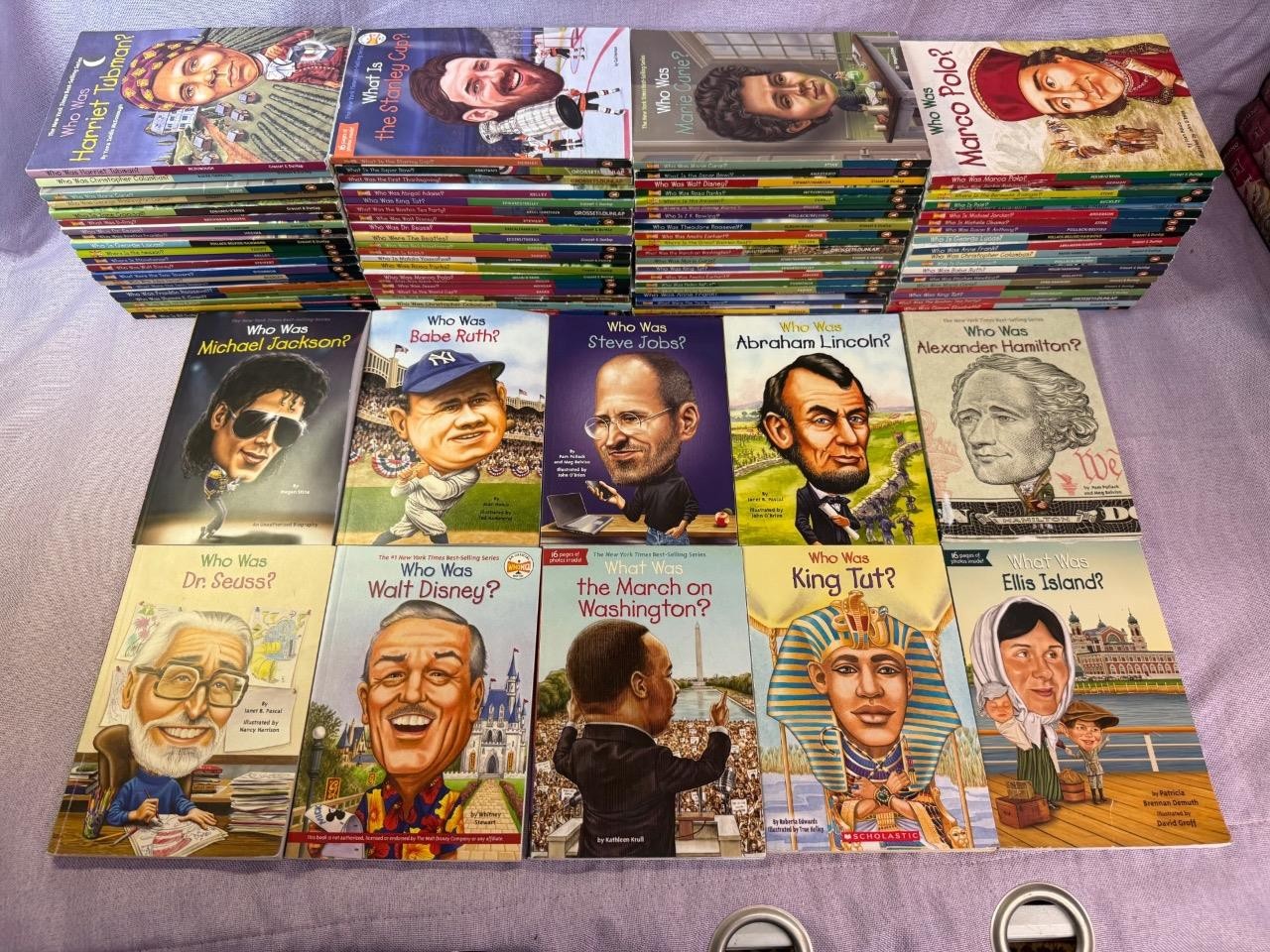 LOT of 10 WHO WAS/ WHAT WAS/ WHO IS/ WHERE IS Books Random Titles FREE SHIPPING