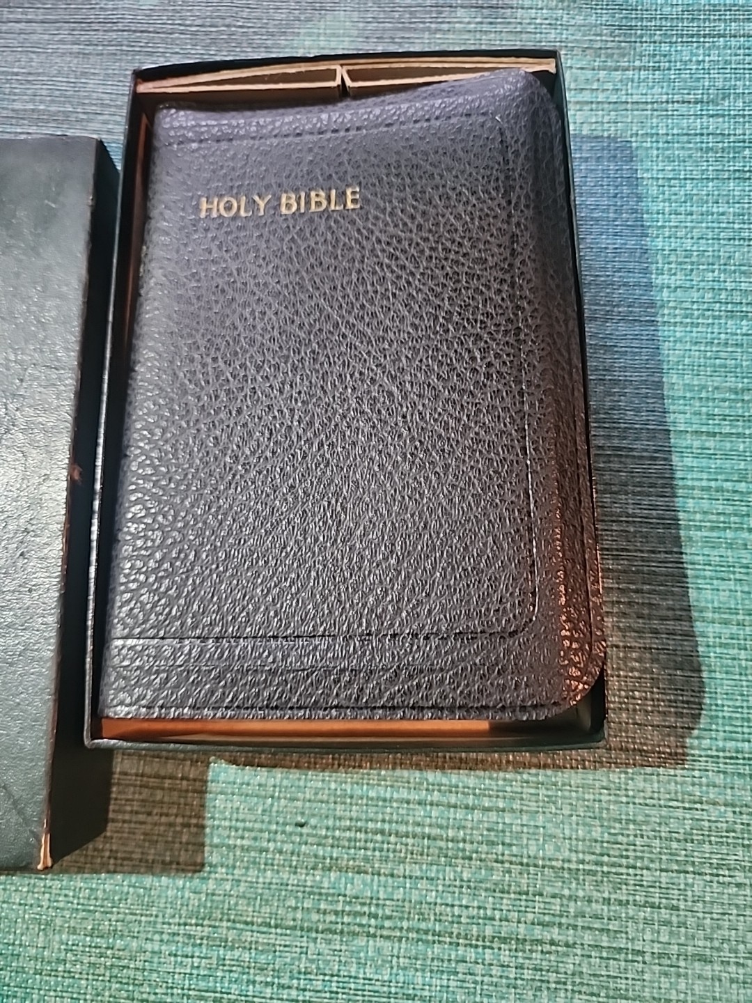 Vintage Holy Bible Self Pronouncing 1960 Nelson Edition Opal Type Colored NIB