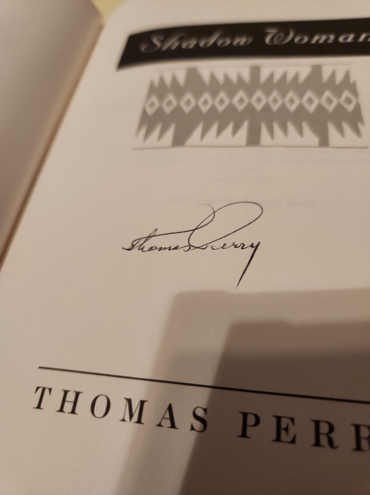 1997 SIGNED FIRST EDITION THOMAS PERRY SHADOW WOMAN HC COLLECTIBLE BOOK BG