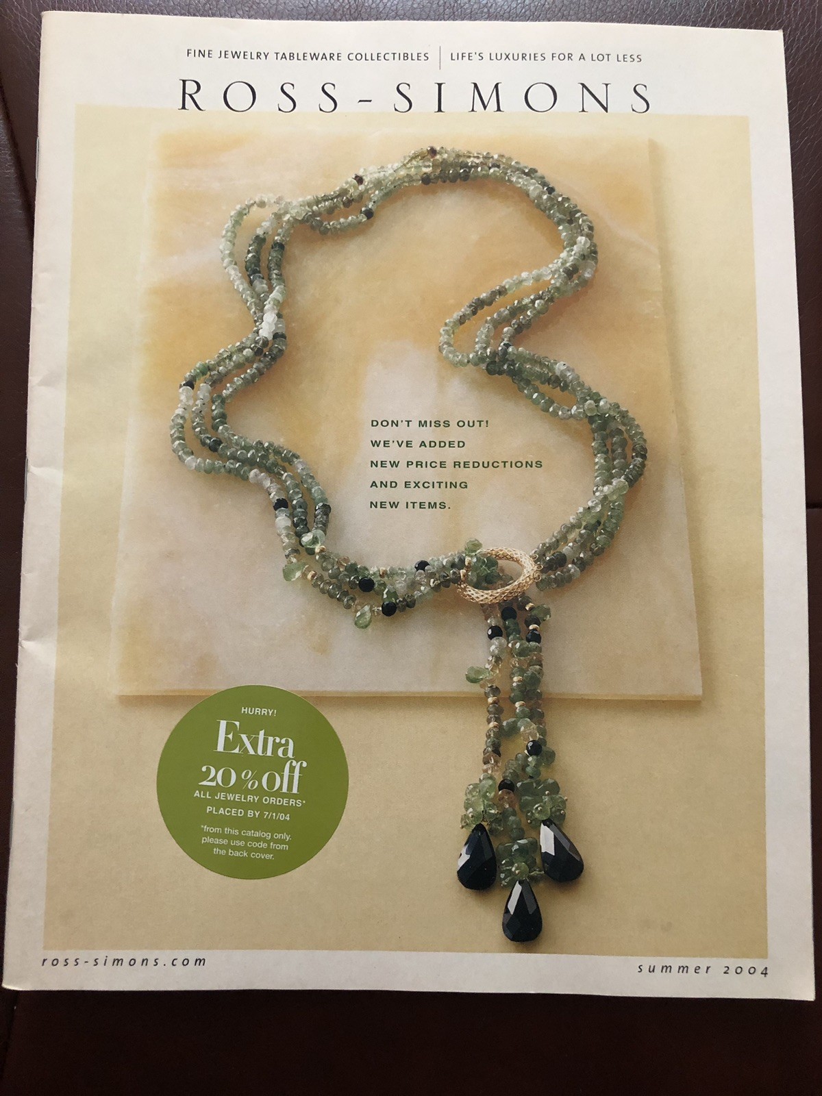 Vintage 2004 Ross-Simons illustrated jewelry & home Summer Catalog 80 Pages