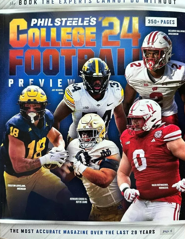 PHIL STEELE&rsquo;S COLLEGE FOOTBALL 2024 PREVIEW MAGAZINE