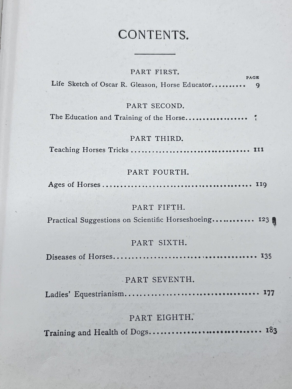 1918 HOW to HANDLE & EDUCATE VICIOUS HORSES-205 Pages-Oscar Gleason-Illustrated
