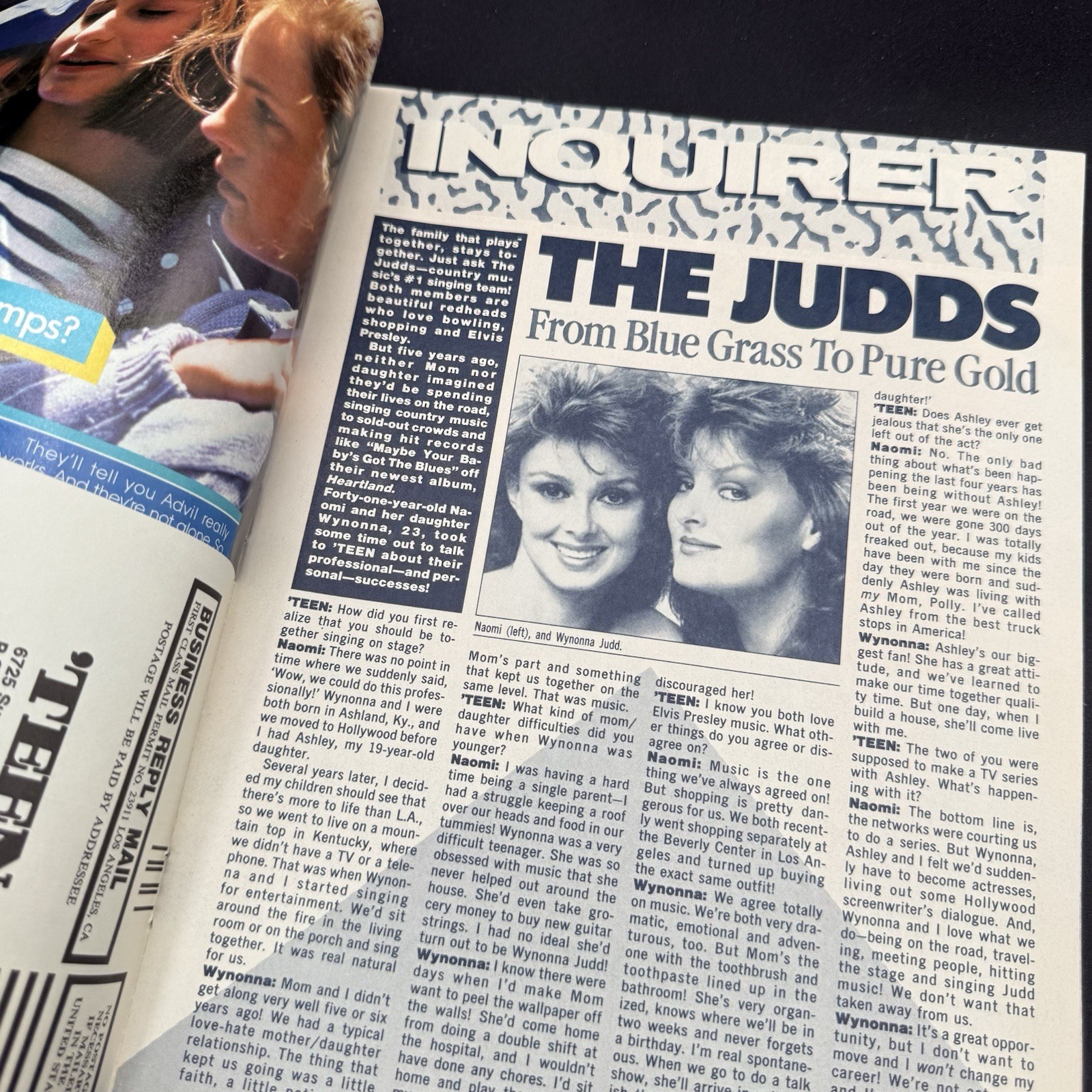 TEEN magazine December 1987-Fashion makeup hair Mother-Daughter Issue