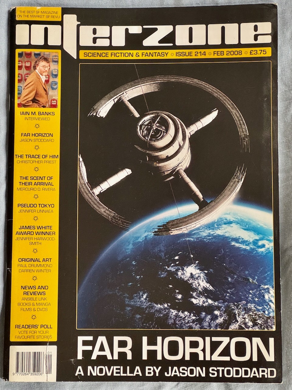 INTERZONE #214 & #217 (2008). UK Science Fiction magazine w stories & features