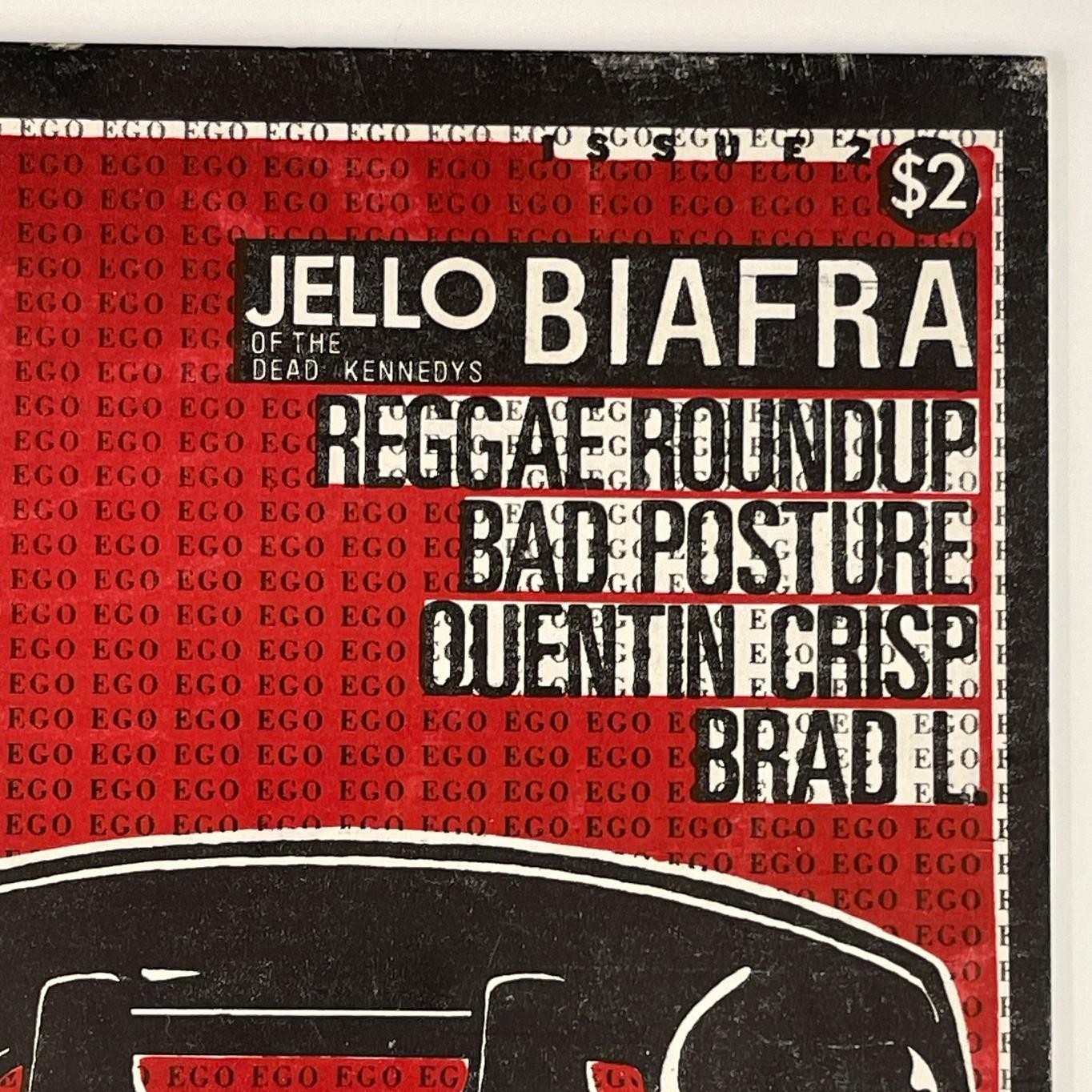 EGO Magazine #2 1982 Jello Biafra Quentin Crisp Laurie Anderson SF Punk Zine