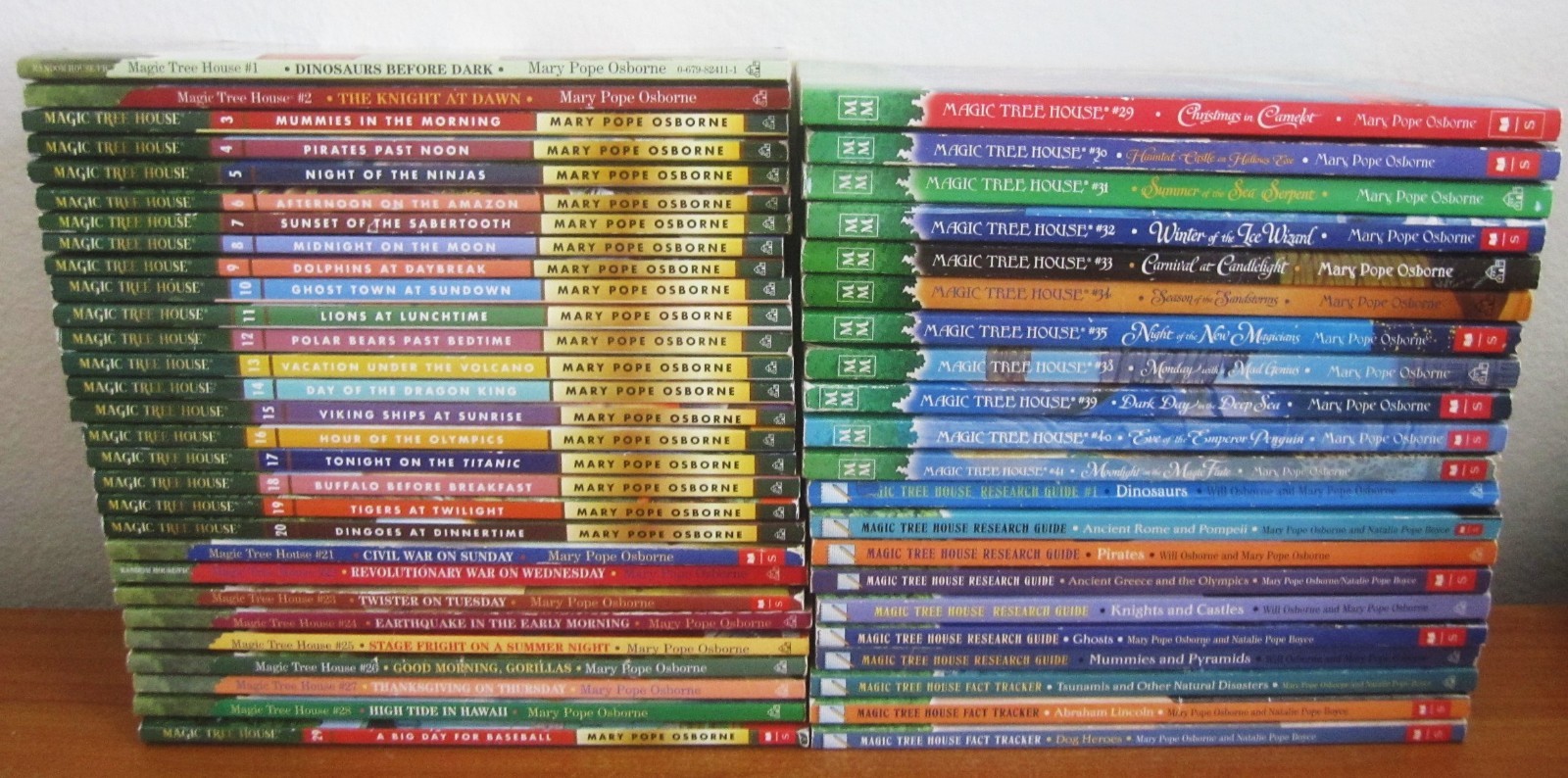 MAGIC TREE HOUSE 51 BOOKS #1-29, 34 + MERLIN MISSIONS & RESEARCH GUIDES