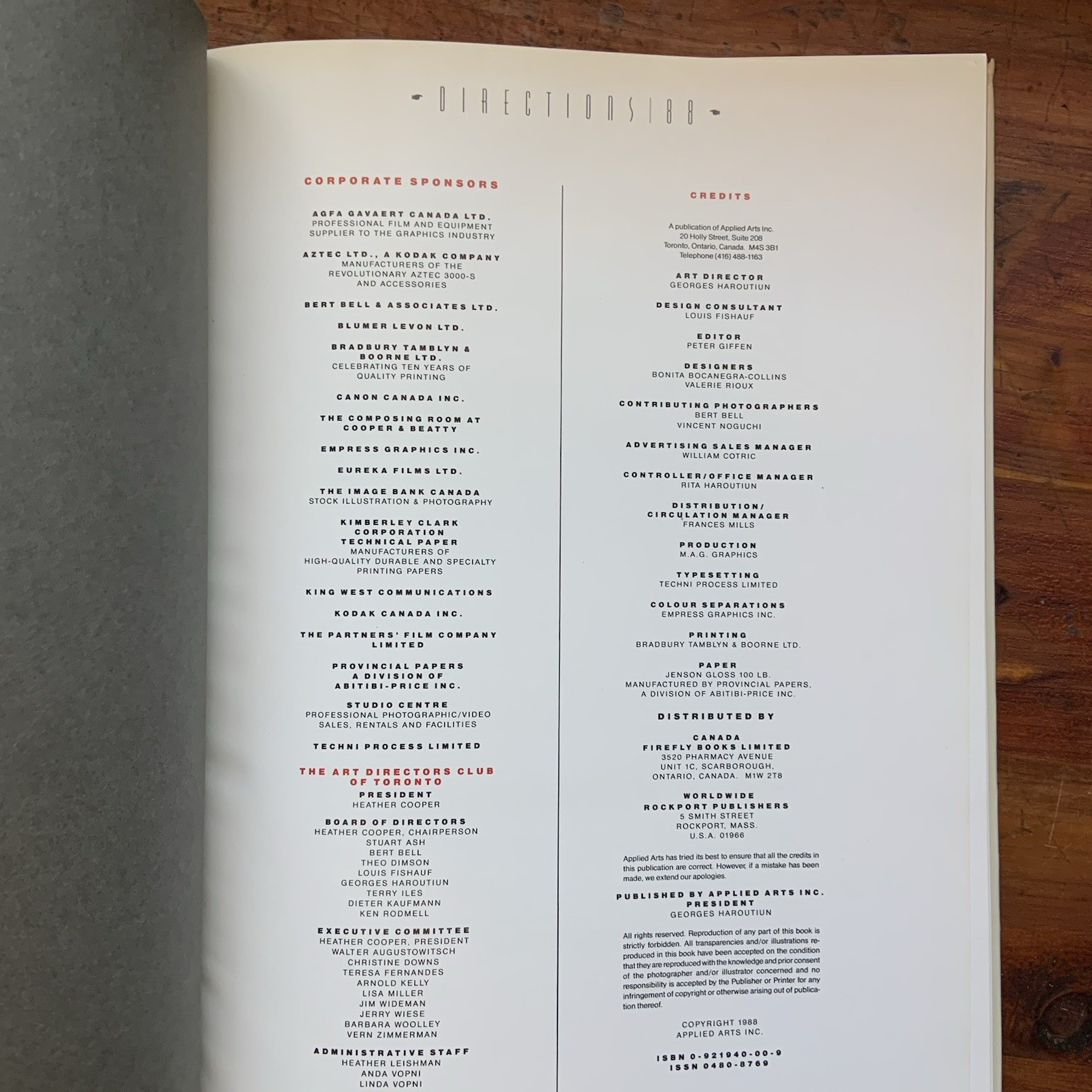 Directions 1 Advertising and Design in Canada Applied Arts Quarterly Book