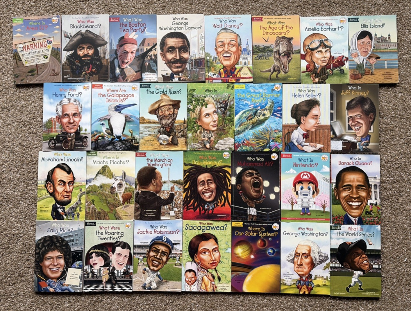 Lot of 29 HQ Who, What, Where Is/Was Book Series Paperback **VERY GOOD**