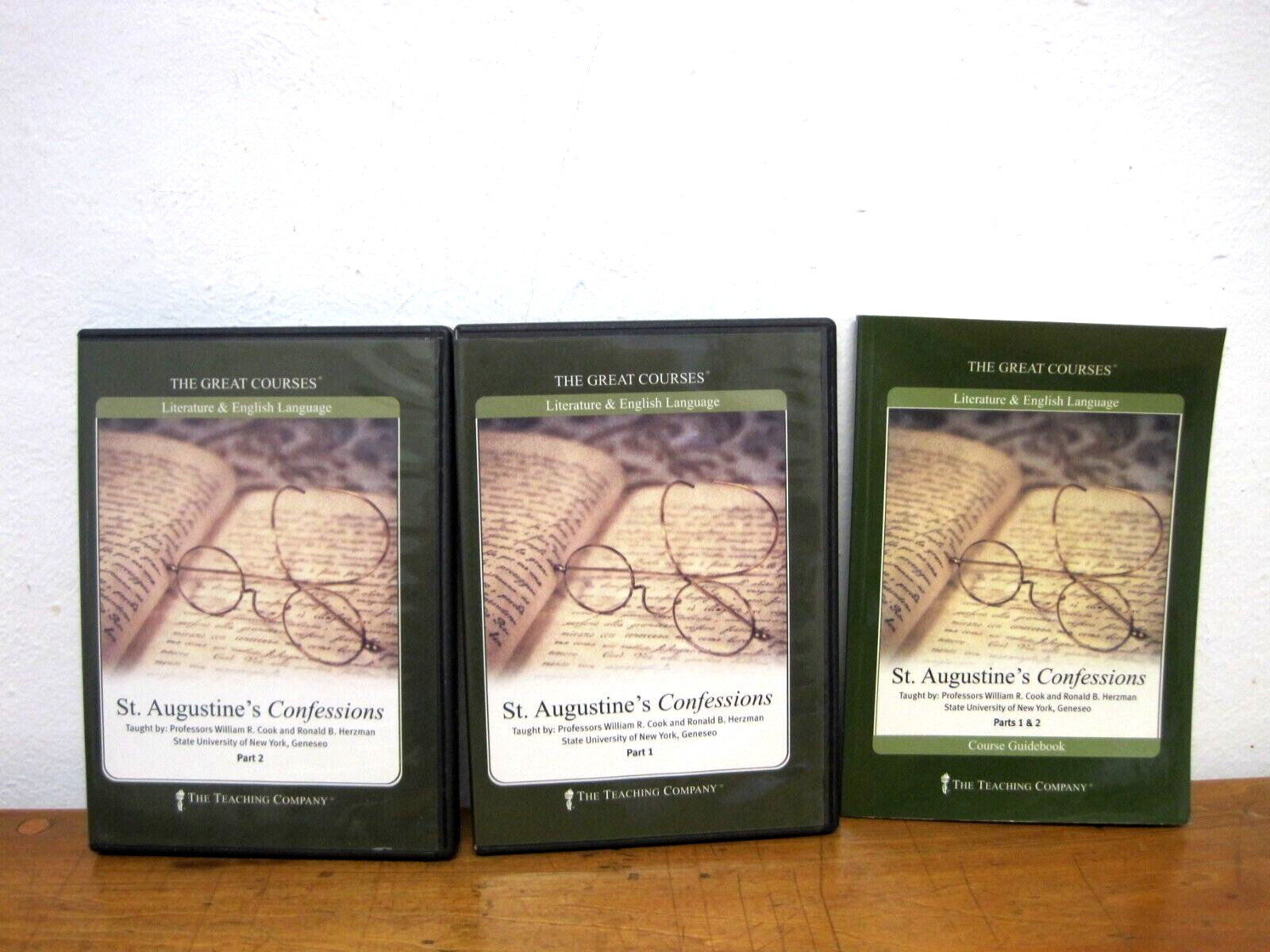 The Great Courses St. Augustine&rsquo;s Confessions Course Guidebook w/2 DVD&rsquo;s