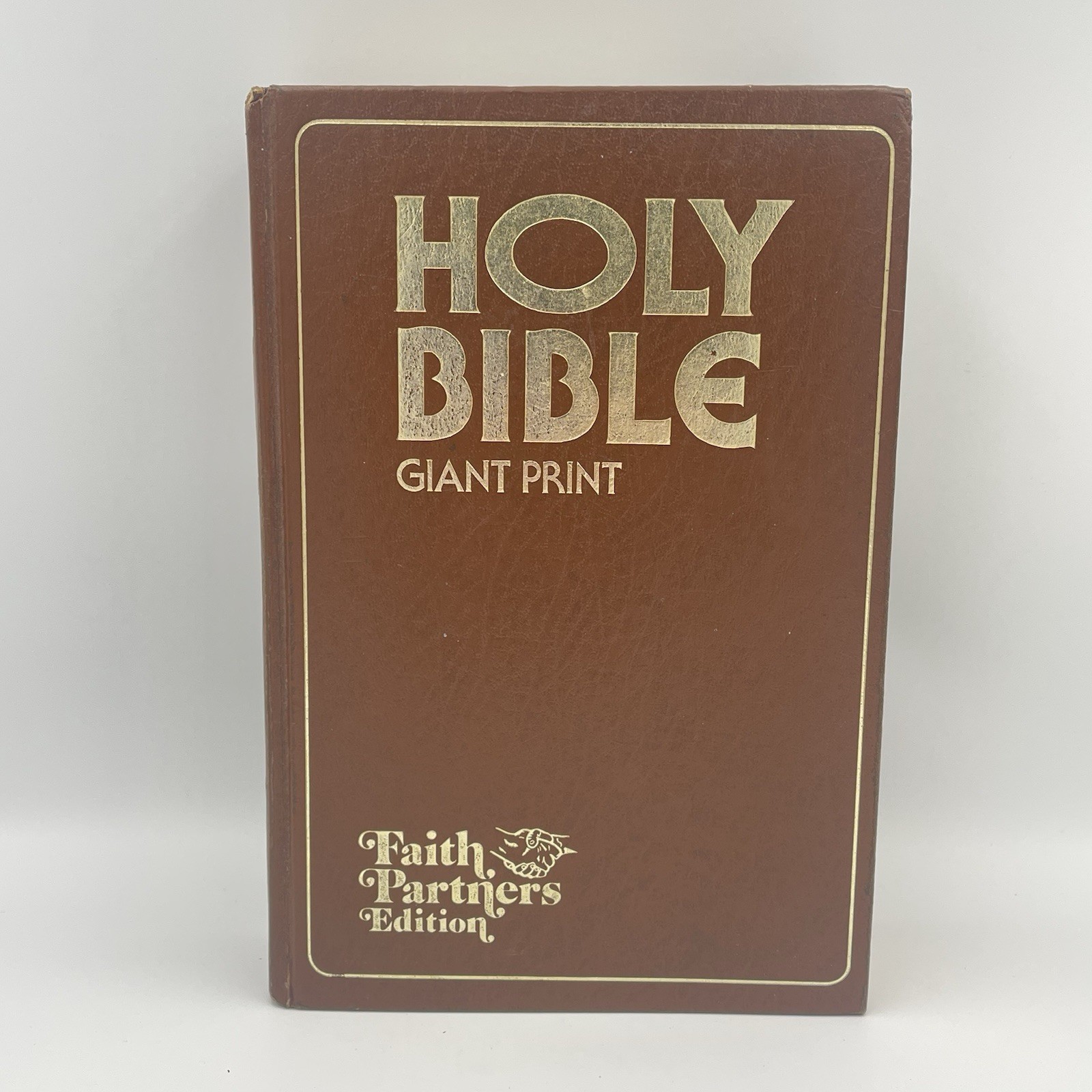 Holy Bible Giant Print Faith Partners Edition King James 1976 Vintage