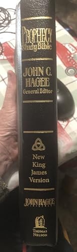 Prophecy Study Bible NKJV (John Hagee) Black Bonded …