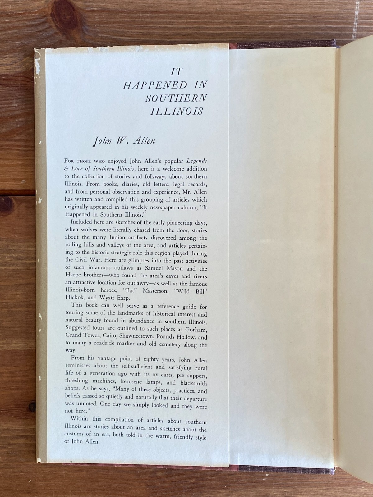 Southern Illinois History ~ It Happened in Southern Illinois ~ Allen HC 1968📌