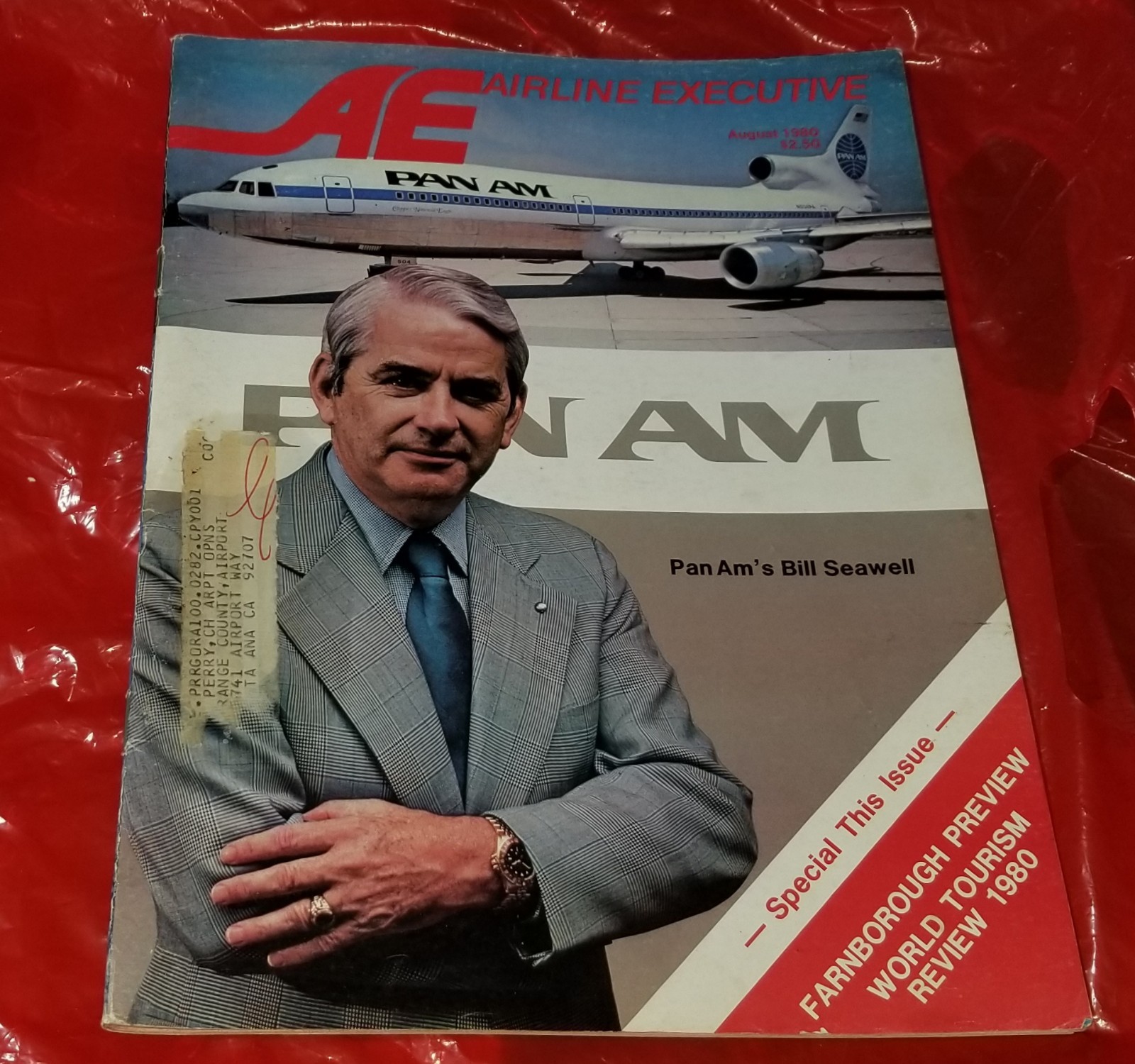AIRLINE EXECUTIVE 1980 MAGAZINE PAN AM BILL SEAWELL , NATIONAL , AIRBUS SUCCESS