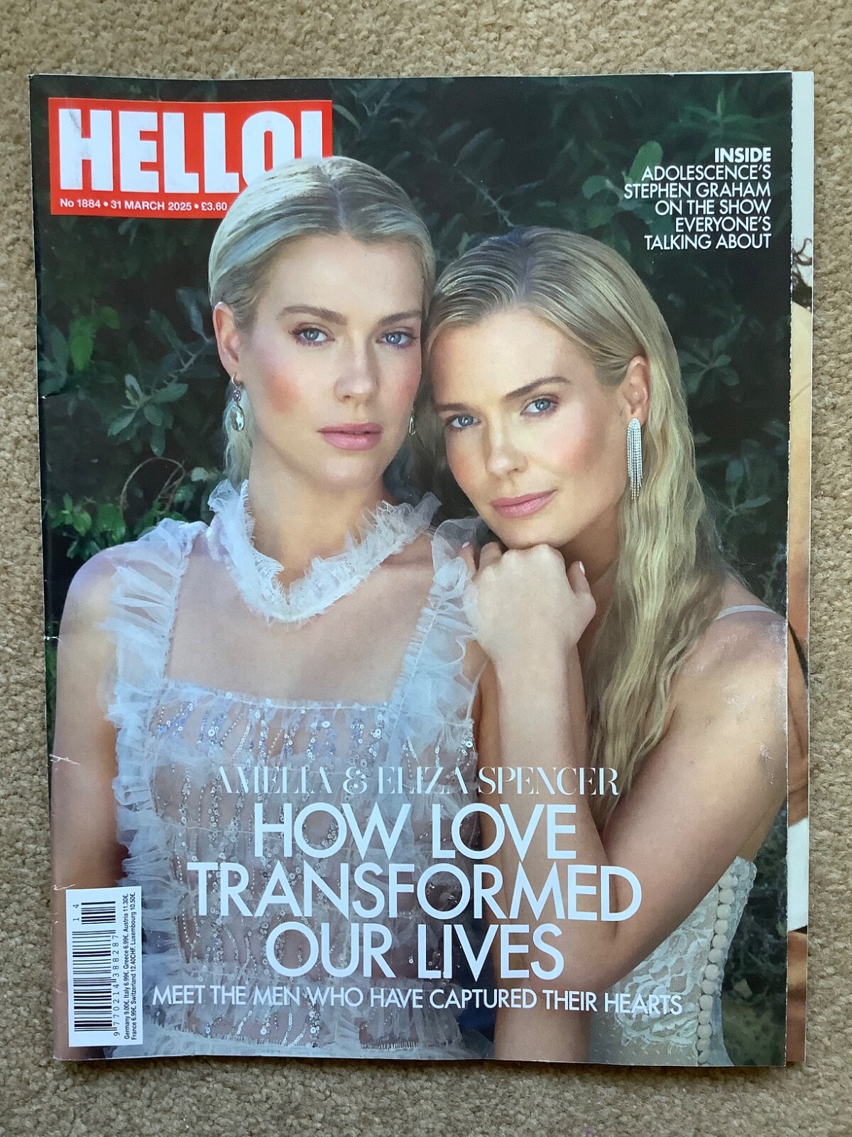 HELLO! Magazine: Lady Amelia & Eliza Spencer, Amber Le Bon, 31.3.25
