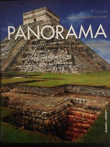 Panorama: IntroducciÃ³n a la lengua espaÃ±ola – Instructor&rsquo;s Annot – VERY GOOD