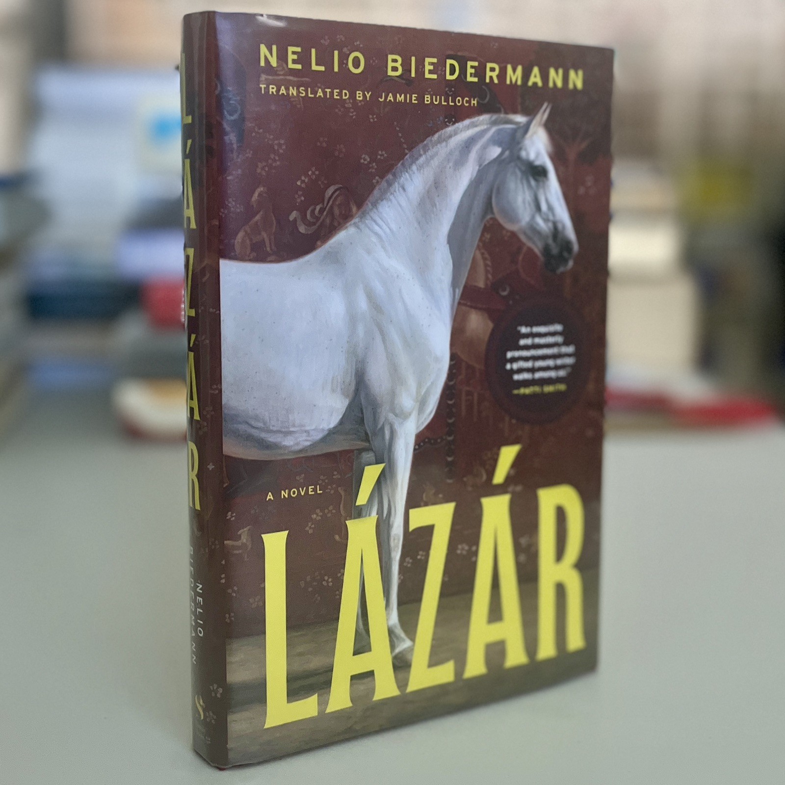 Flat signed 1st US/1st 2026 HC Lázár : A Novel by Nelio Biedermann