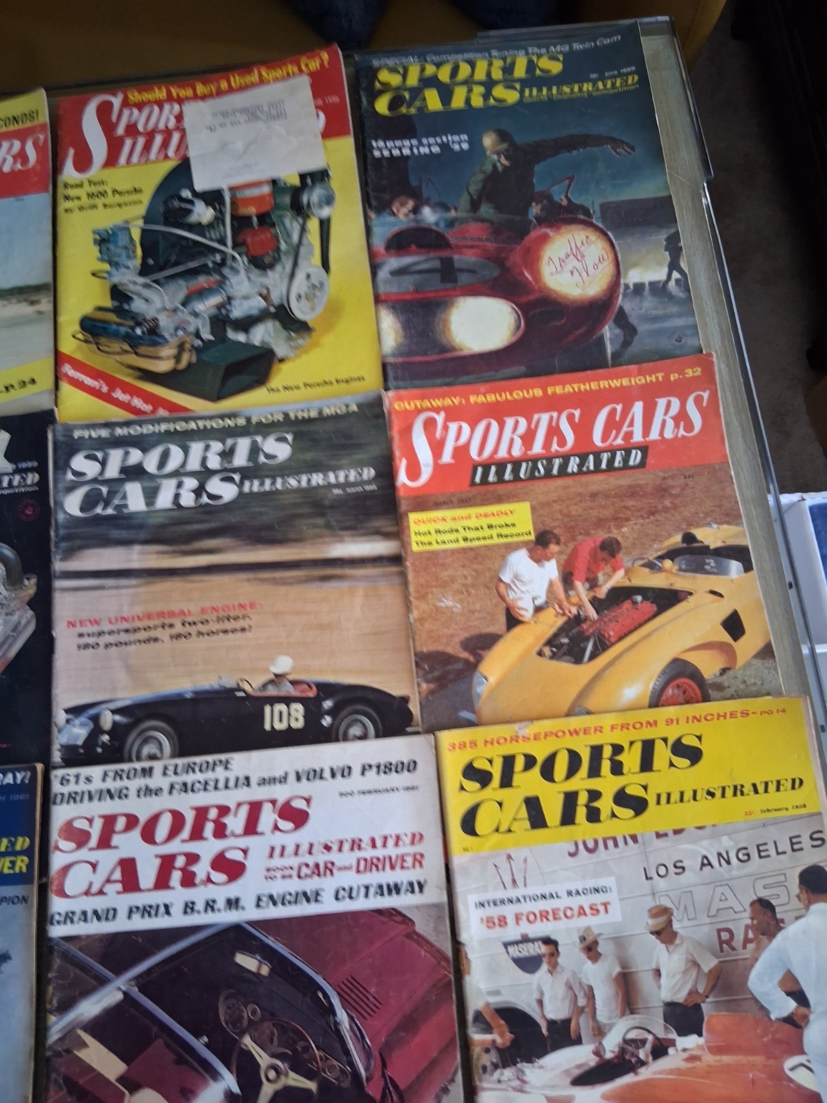 Sports Cars Illustrated Magazines 1950&rsquo;s & 60&rsquo;s – Lot of (15) EL-B1