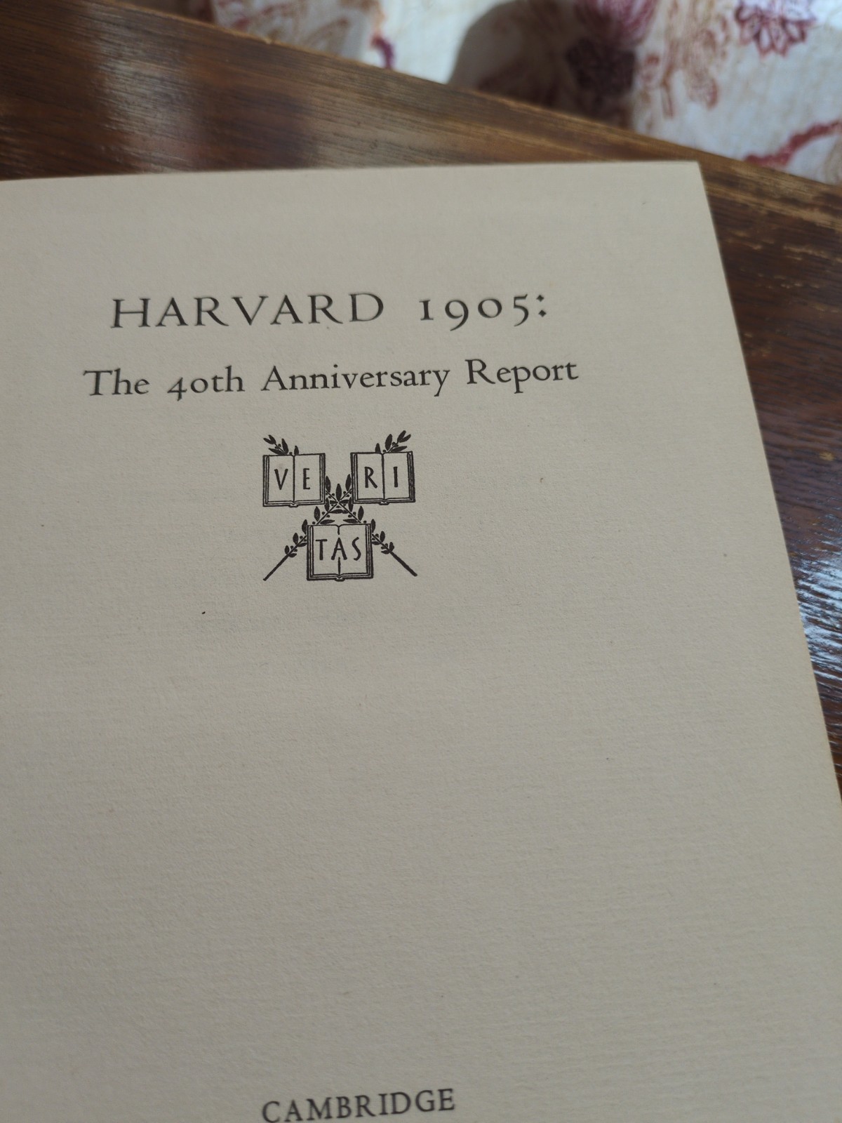 Harvard College Class of 1905 ,40th Anniversary Report. HC (19)