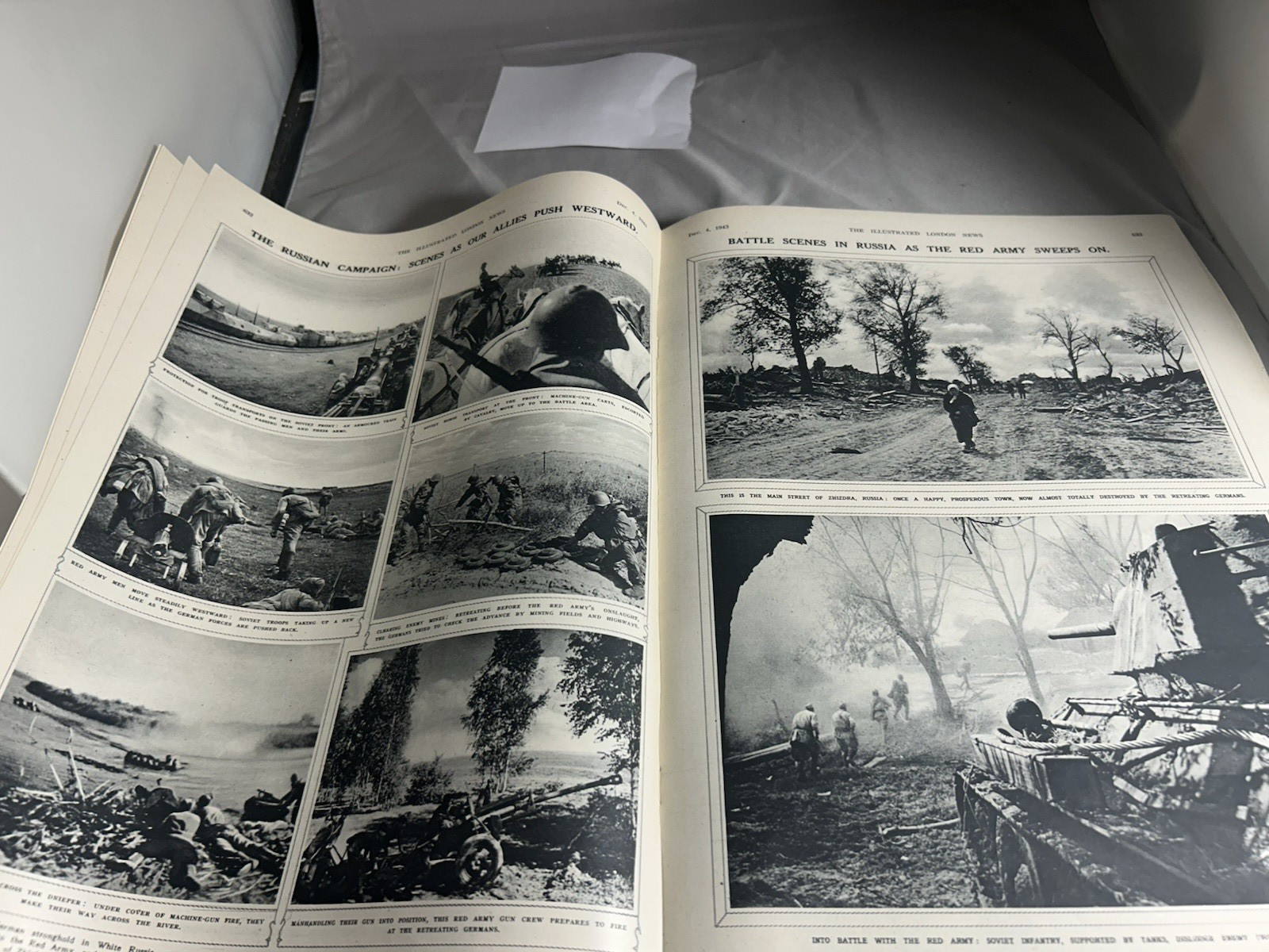 THE ILLUSTRATED LONDON NEWS all 4 are from December 1943 LOTS of Pic & News WW2