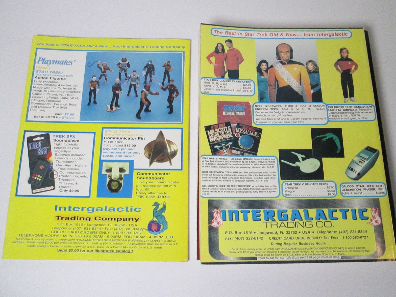 STAR TREK Technical Manual Journal X4 Book Lot Fleet Next Generation Enterprise