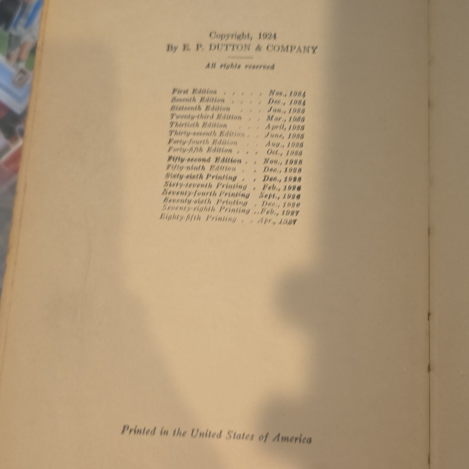 A. A. Milne When We Were Very Young HC Illustrated E.H. Shepard Dutton 1924