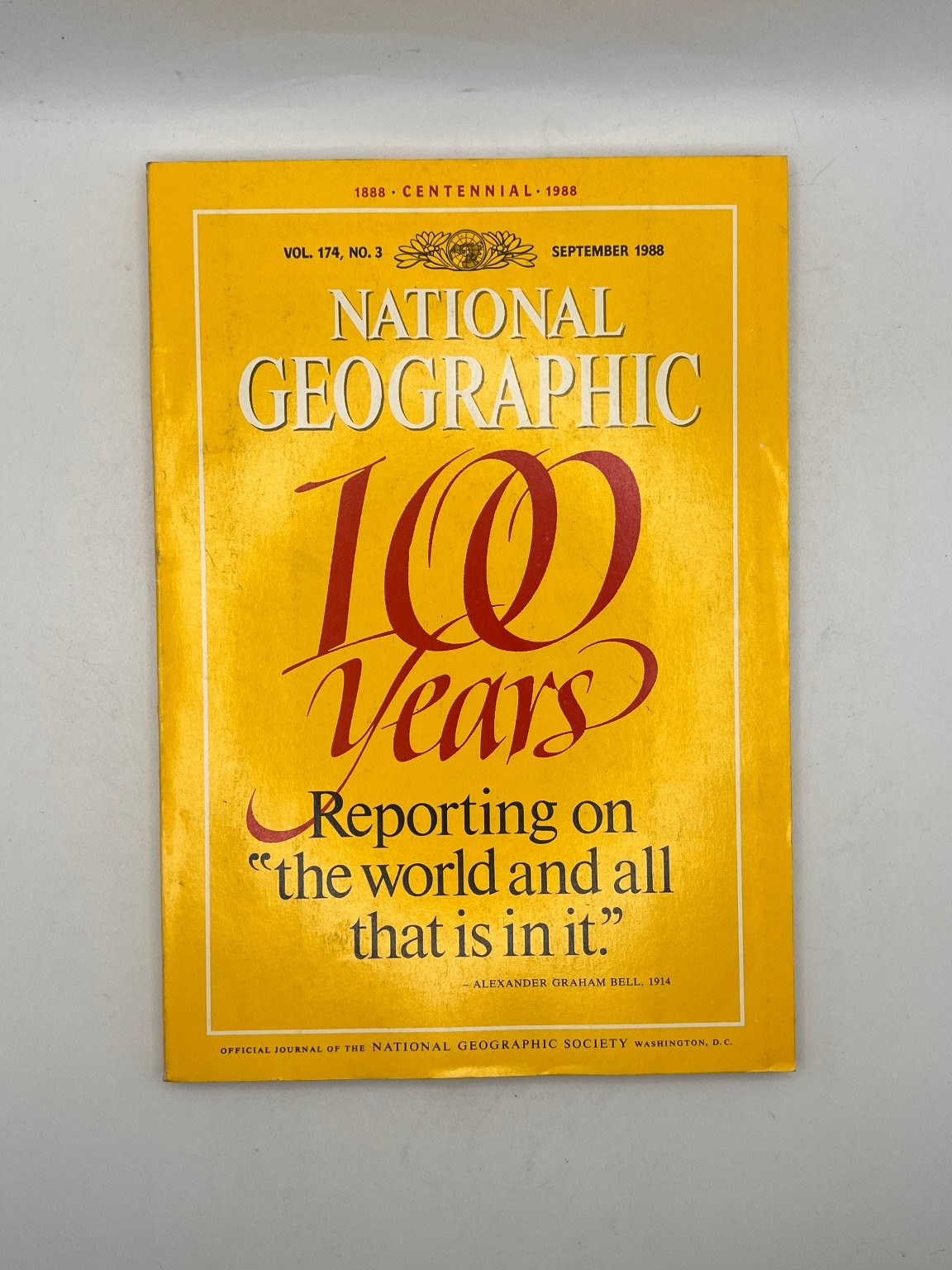 National Geographic Magazine 1988 September 100 Years Centennial Vol 174 No 3