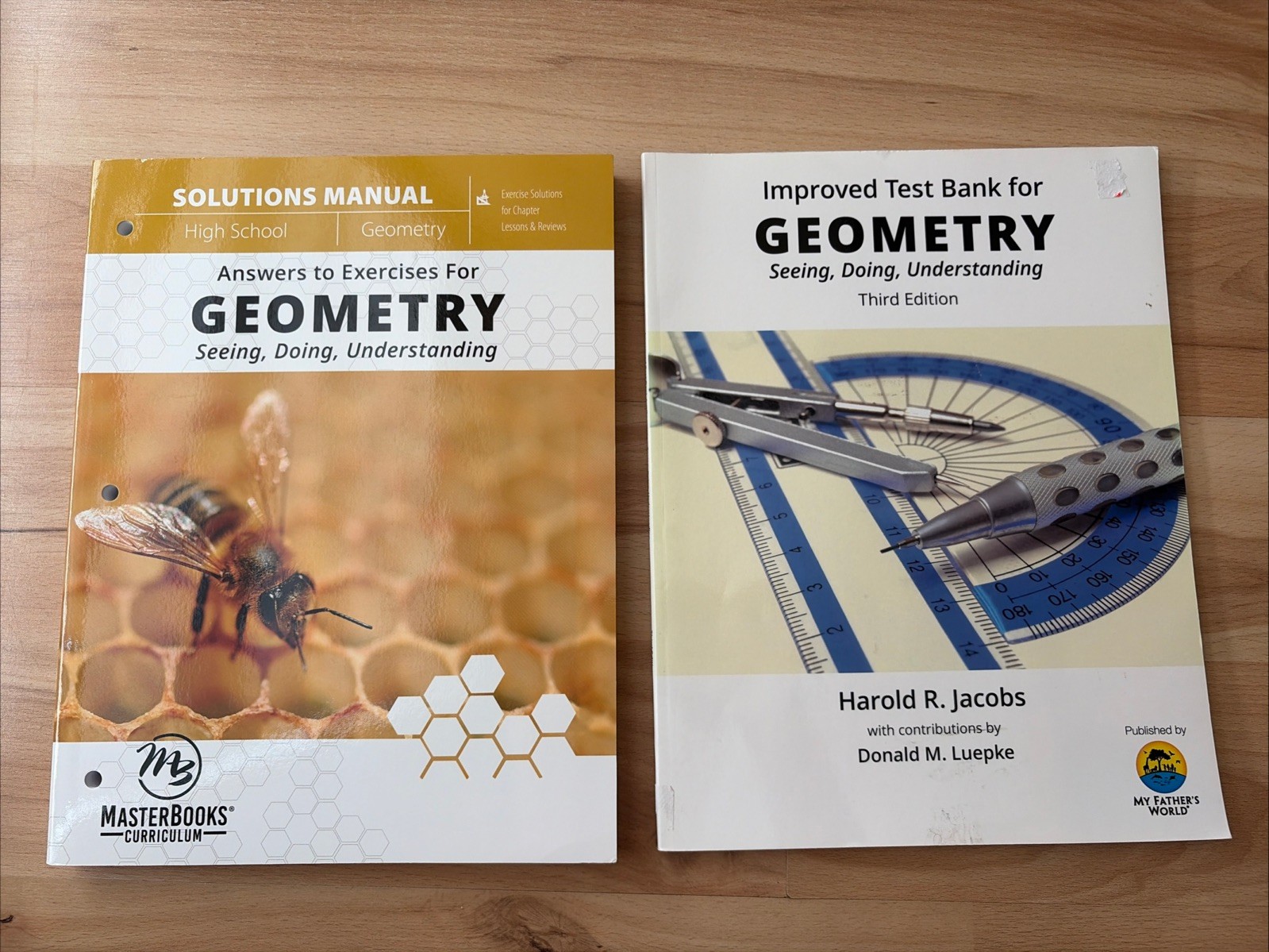 Geometry Solutions Manual Seeing Doing Understanding Test Bank MasterBooks Lot
