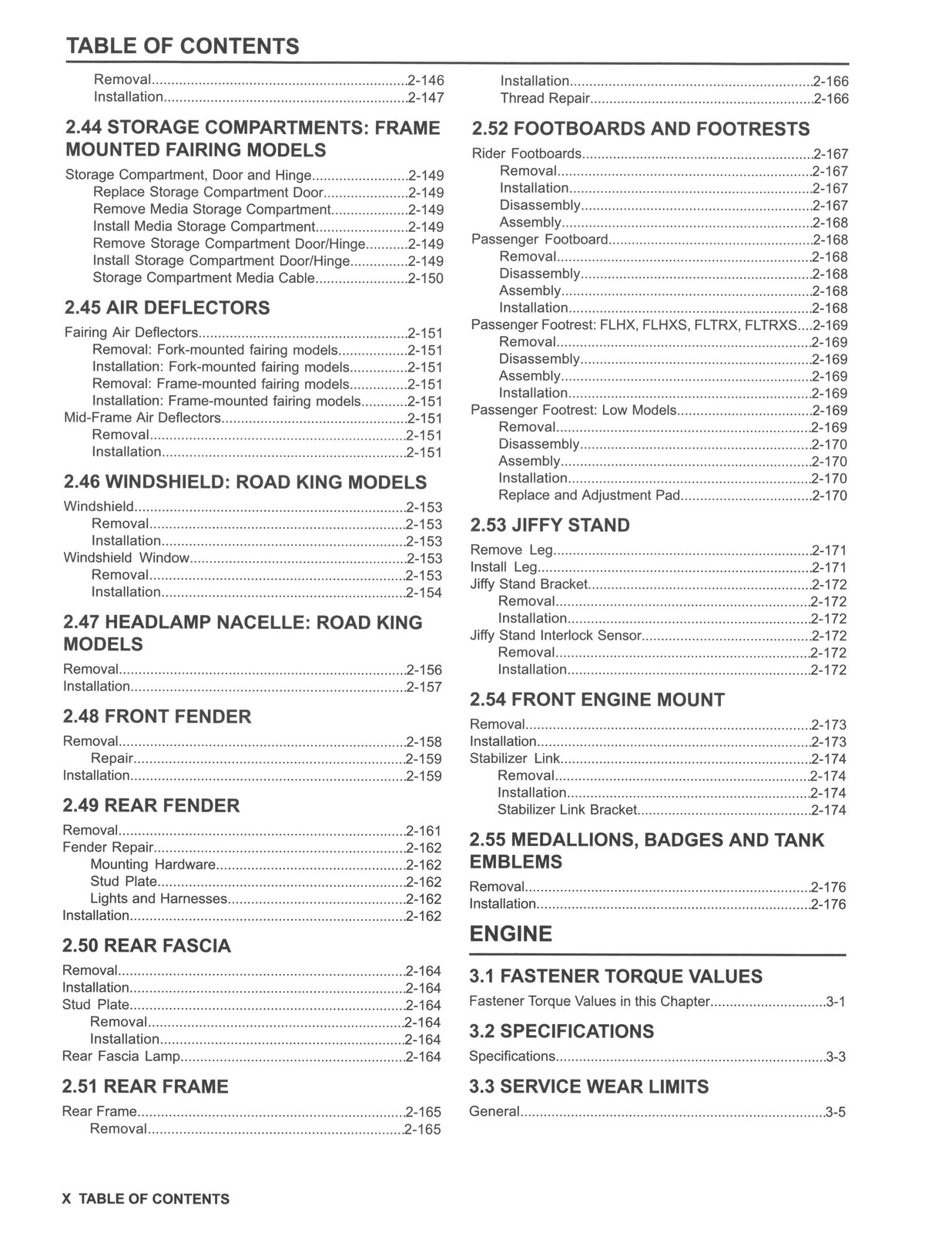 HARLEY-DAVIDSON 2016-2018 Touring Service Manual – BOUND – COVERS – XL FOLDOUTS