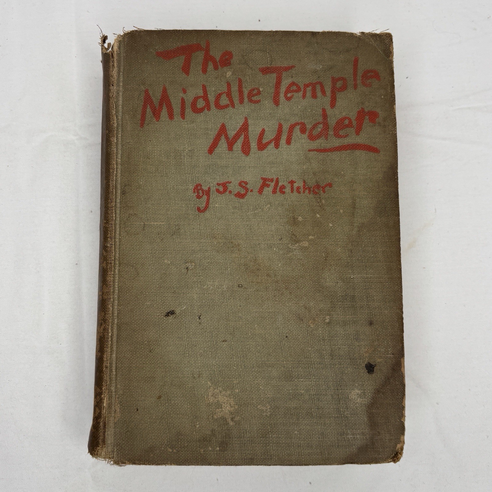 The Middle Temple Murder by J.S. Fletcher 1922 Vintage Book