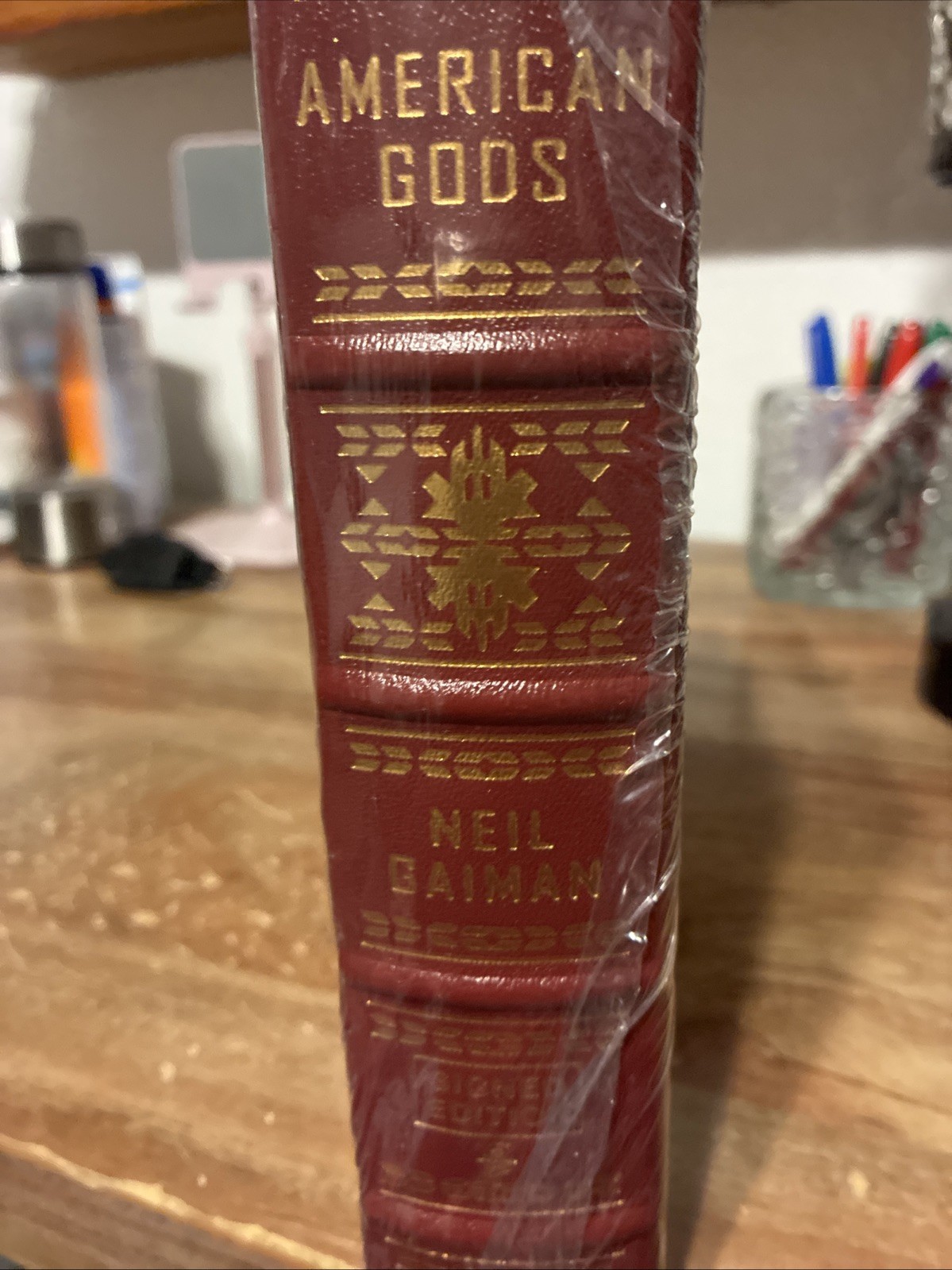 American Gods NEIL GAIMAN SIGNED Easton Press New Sealed Leather Bound Hardback
