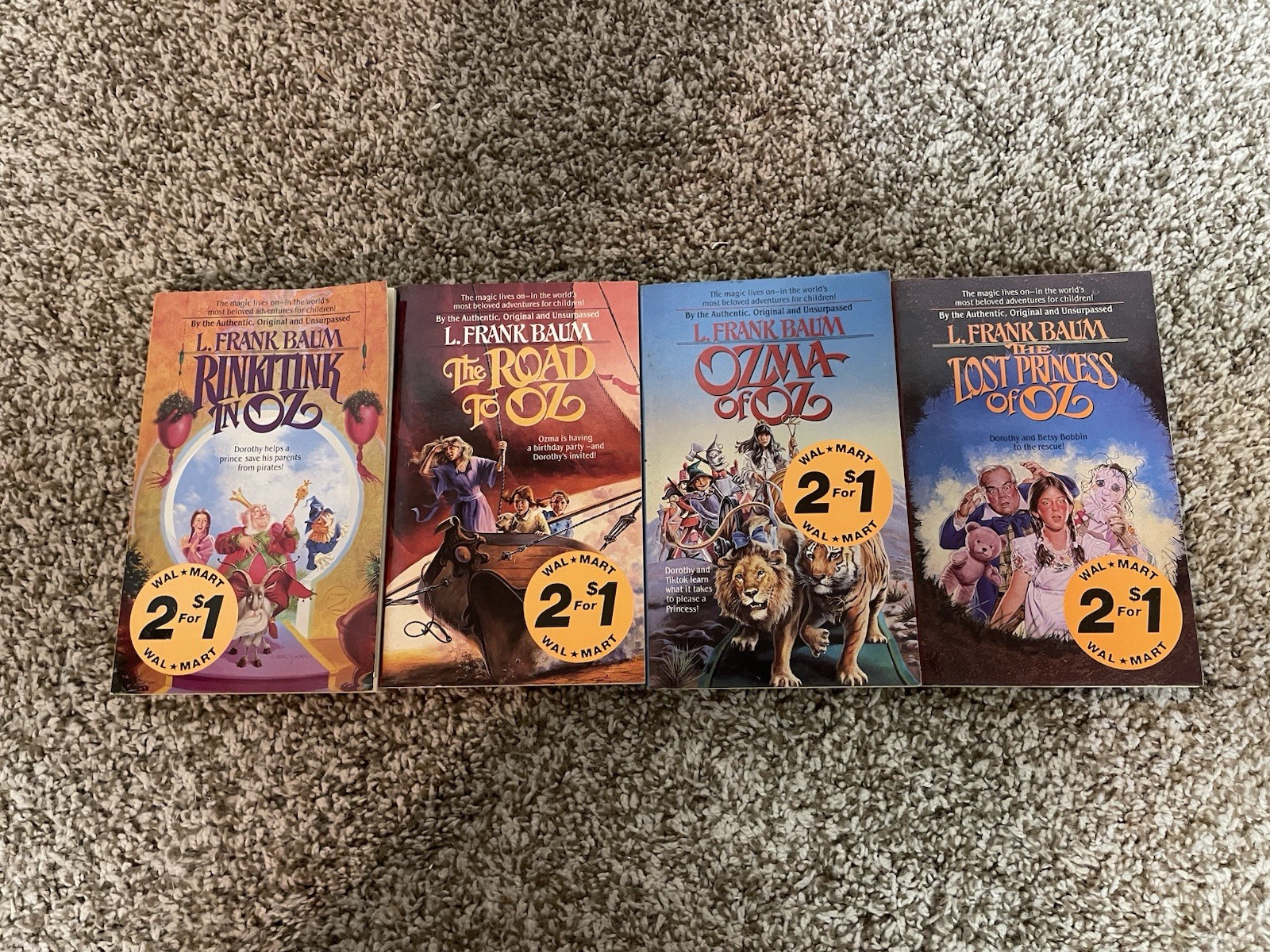 L. Frank Baum Aerie Paperback Book Lot Of 4  » OZ  » VINTAGE ! – FREE SHIPPING !