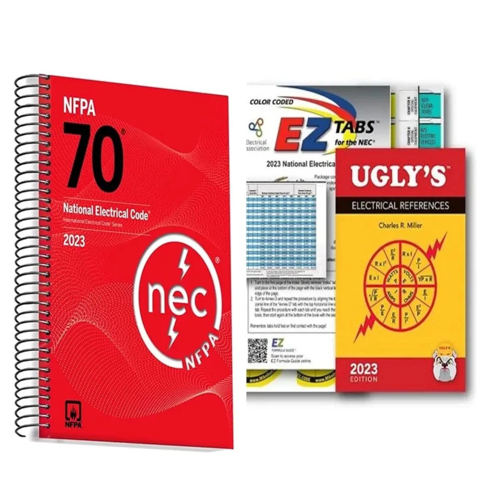 NFPA 70 2023 NEC Code Book + Ugly&rsquo;s Electrical Ref Spiral +EZ TAB USA