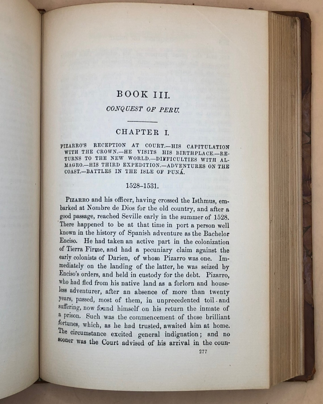 Conquest of Peru by William Prescott COMPLETE 2V OLD ANTIQUE 1/2 LEATHER HISTORY