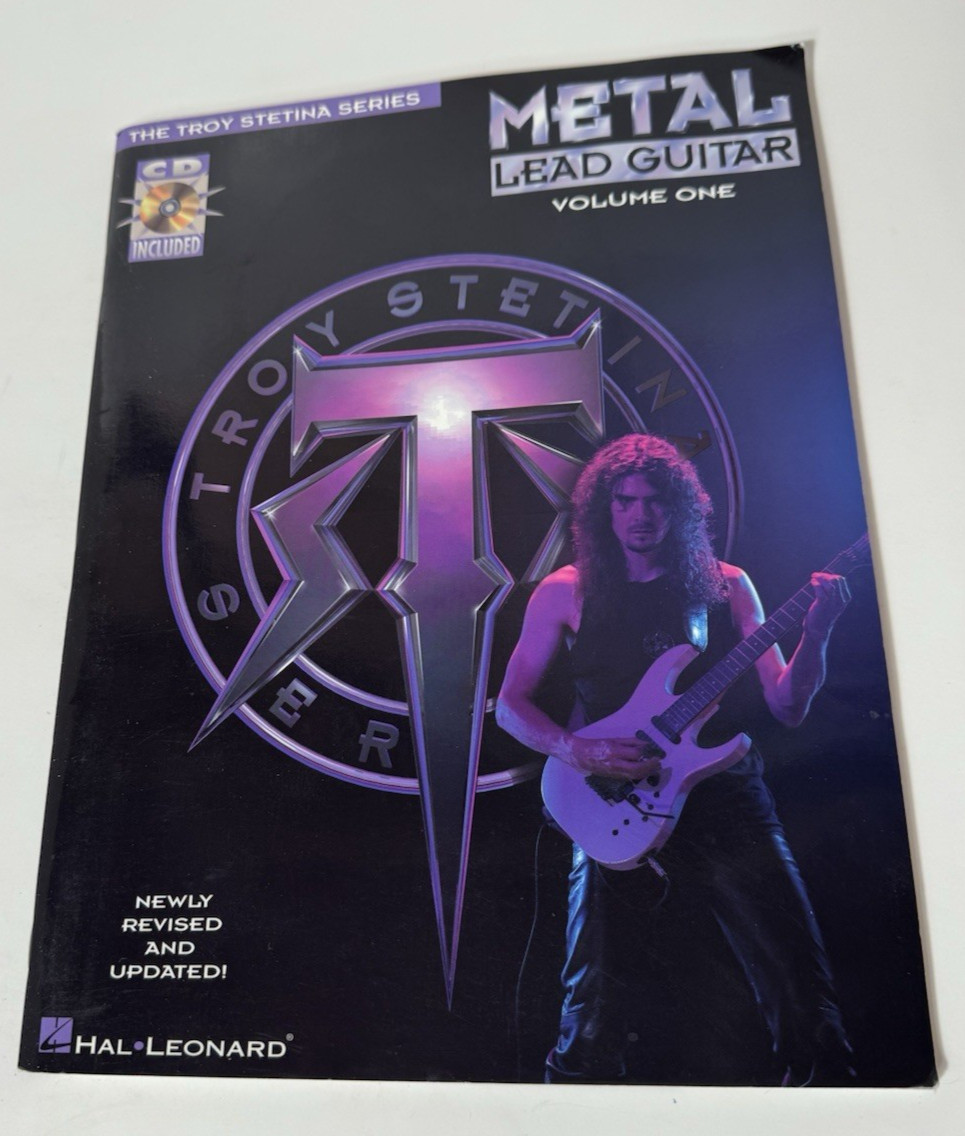Metal Lead Guitar Vol. 1 Book Online Audio CD Troy Stetina 1992 Paperback