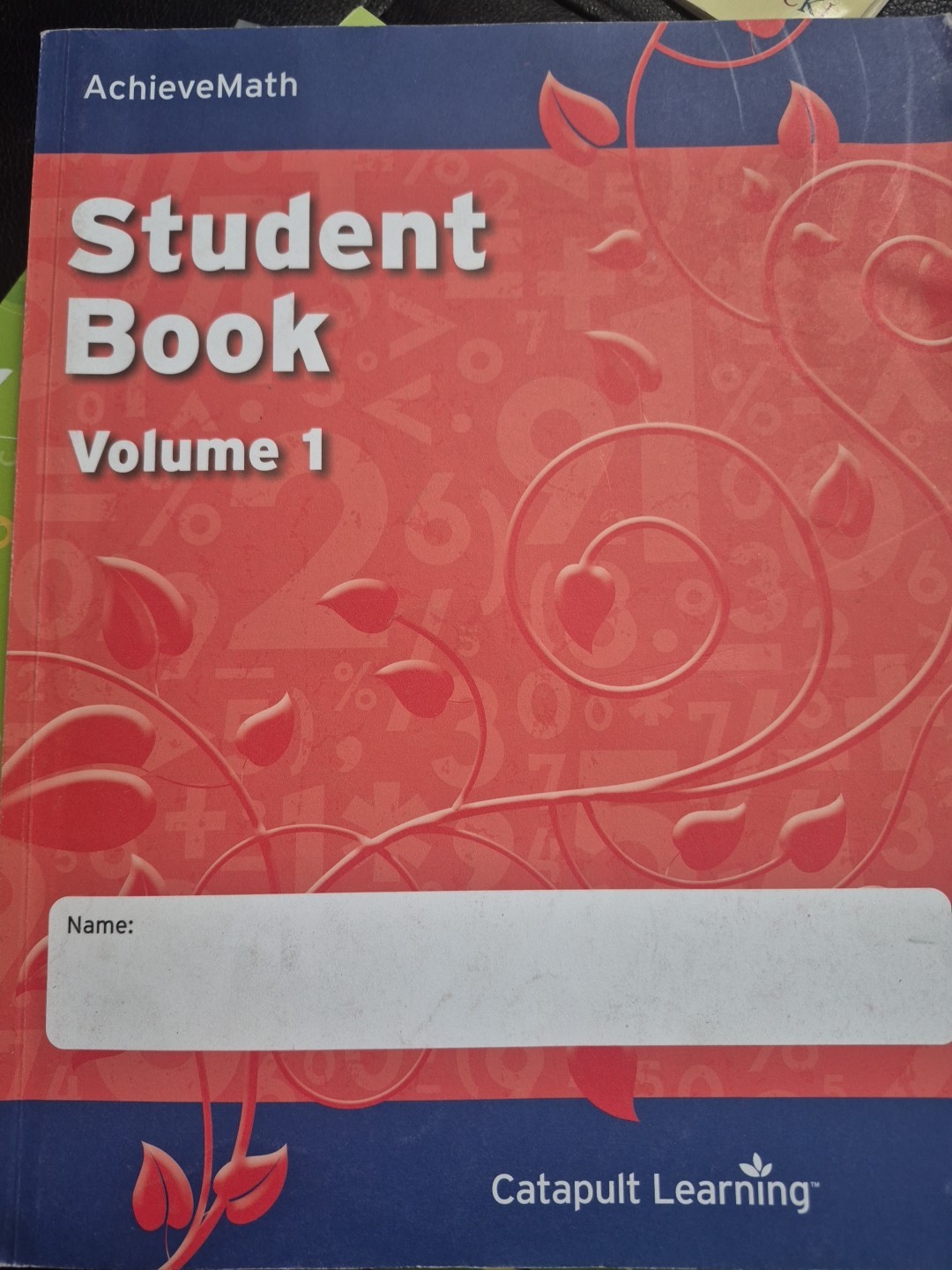 Catapult Learning Achieve Math Student Book Level 1 Volume 1