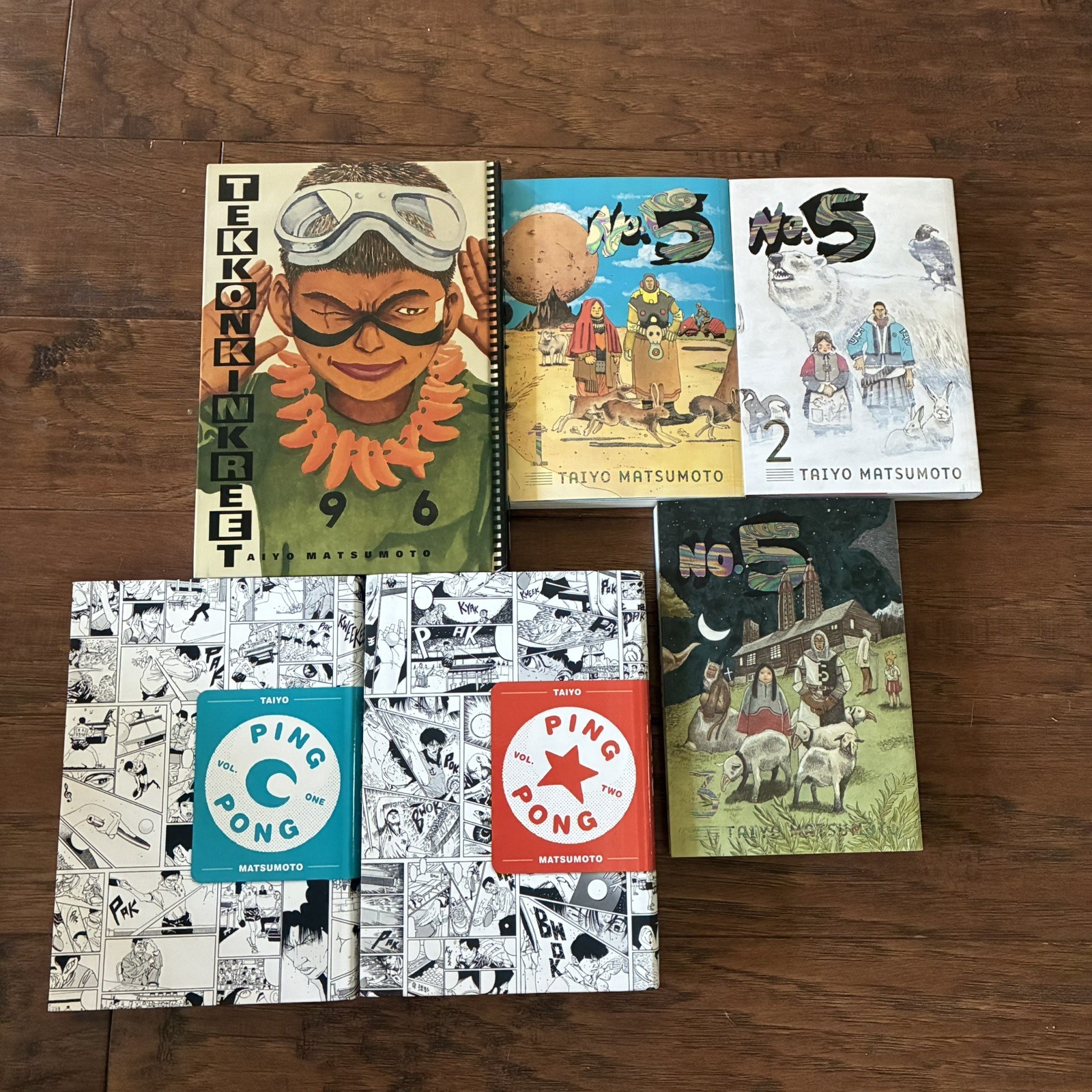 Taiyo Matsumoto Manga Bundle – No. 5, Tekonkinkrete, and Ping Pong