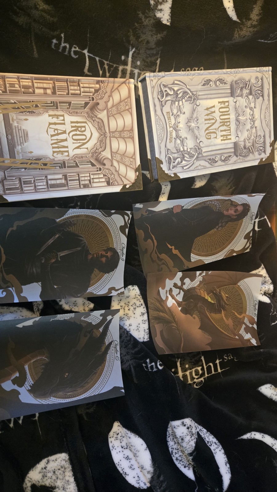 Bookish Box Fourth Wing and Iron Flame Exclusive Editions With Overlays