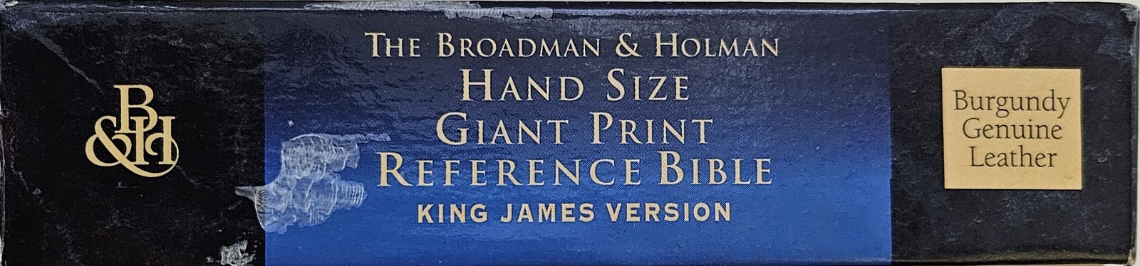 KJV Handi Size Giant Print Reference Bible. Genuine Leather, Like New In Box.
