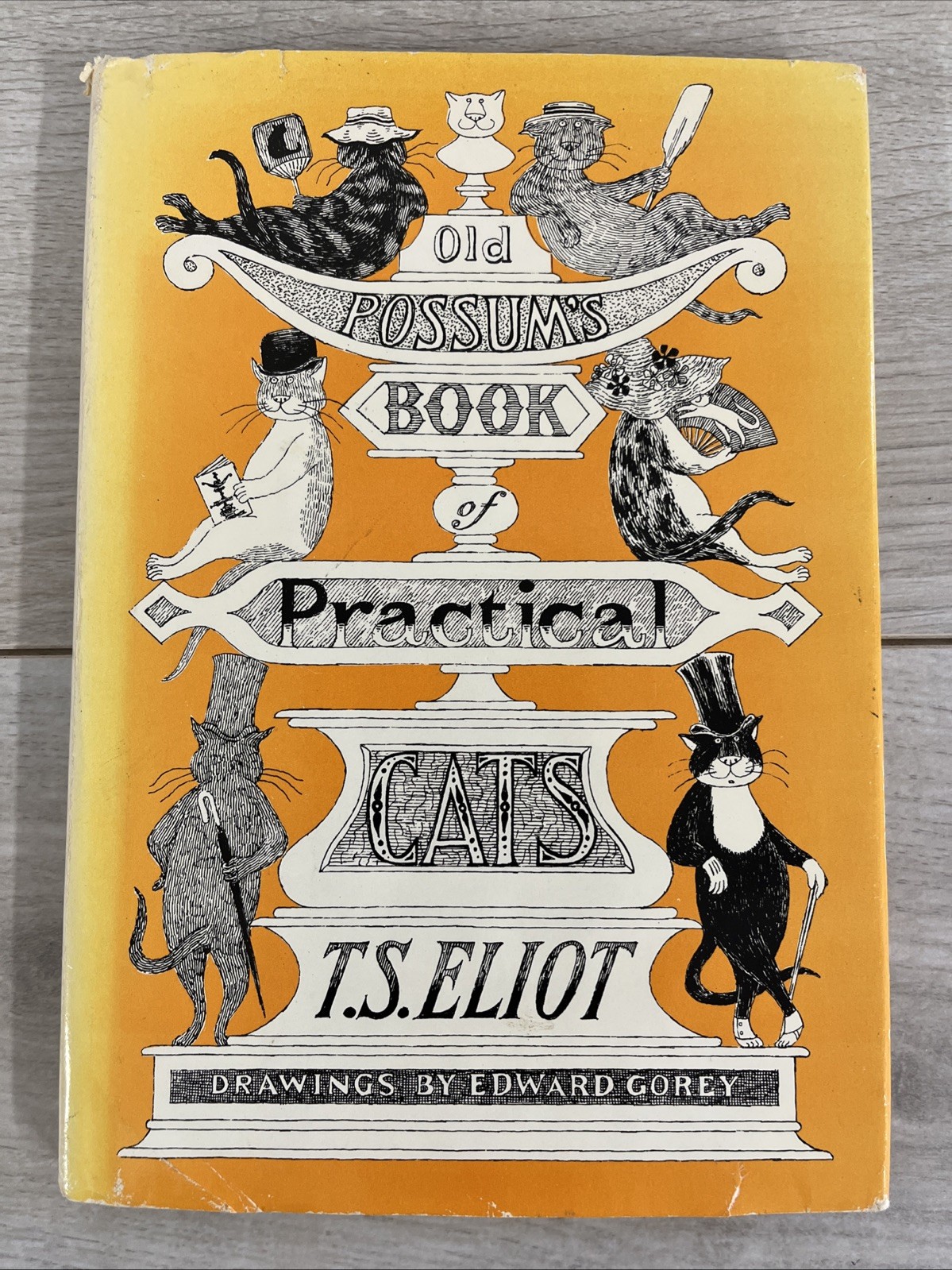 1982 Old Possum’s Book of Practical Cats – T.S. Eliot 1st Edition, Edward Gorey