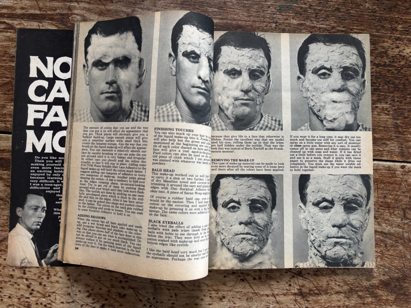 DO-IT-YOURSELF MONSTER MAKE-UP HANDBOOK Warren 1965/Dick Smith/Horror/SFX