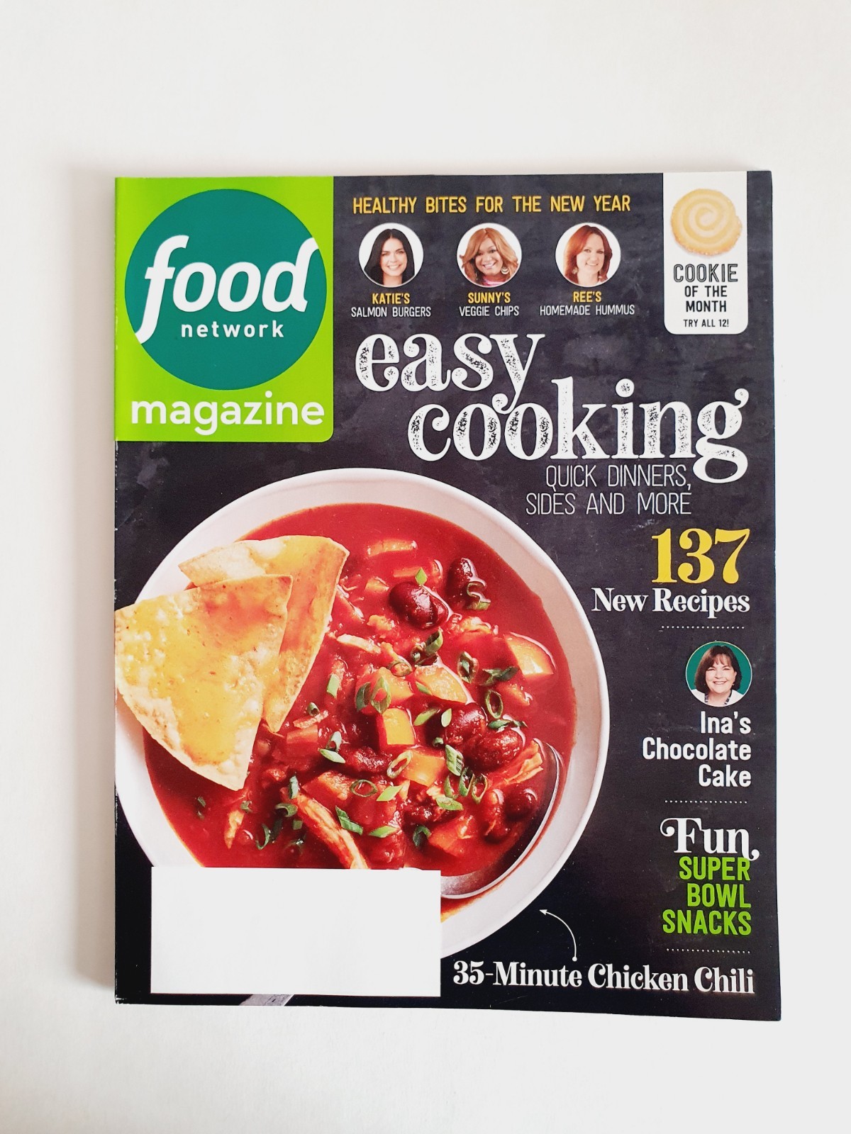Food Network Magazine January, 2019 – Easy Cooking Quick Dinners, Sides & More
