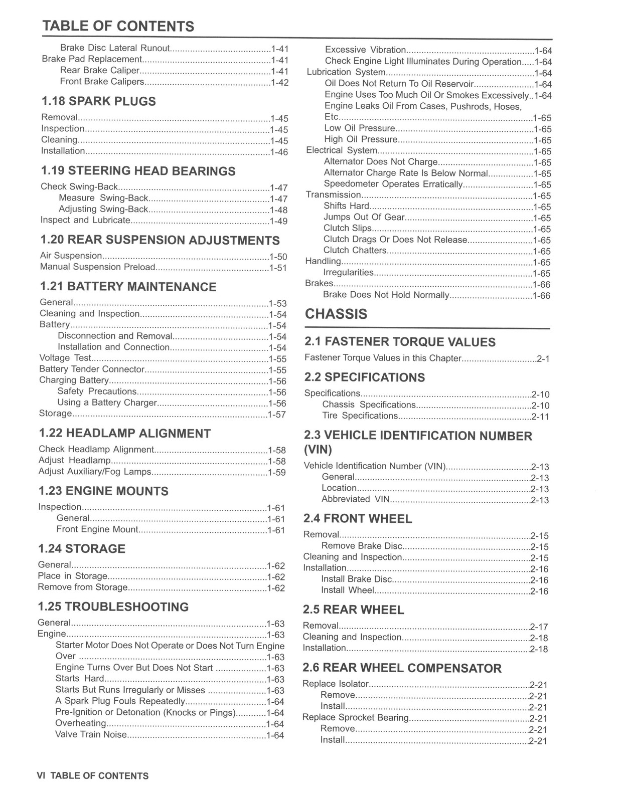 HARLEY-DAVIDSON 2016-2018 Touring Service Manual – BOUND – COVERS – XL FOLDOUTS